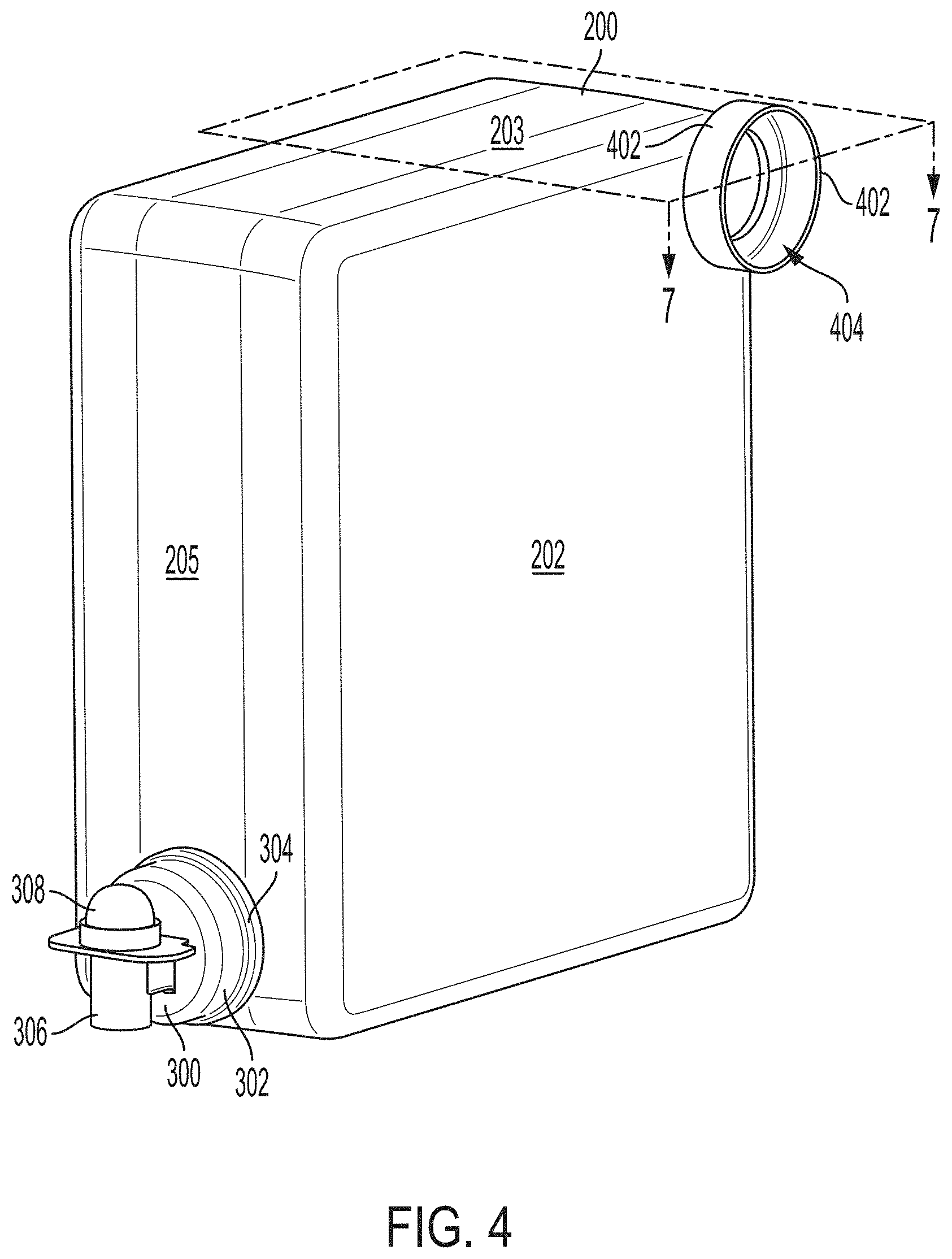Patent US11772862 Figure 6 – Cap for venting a container