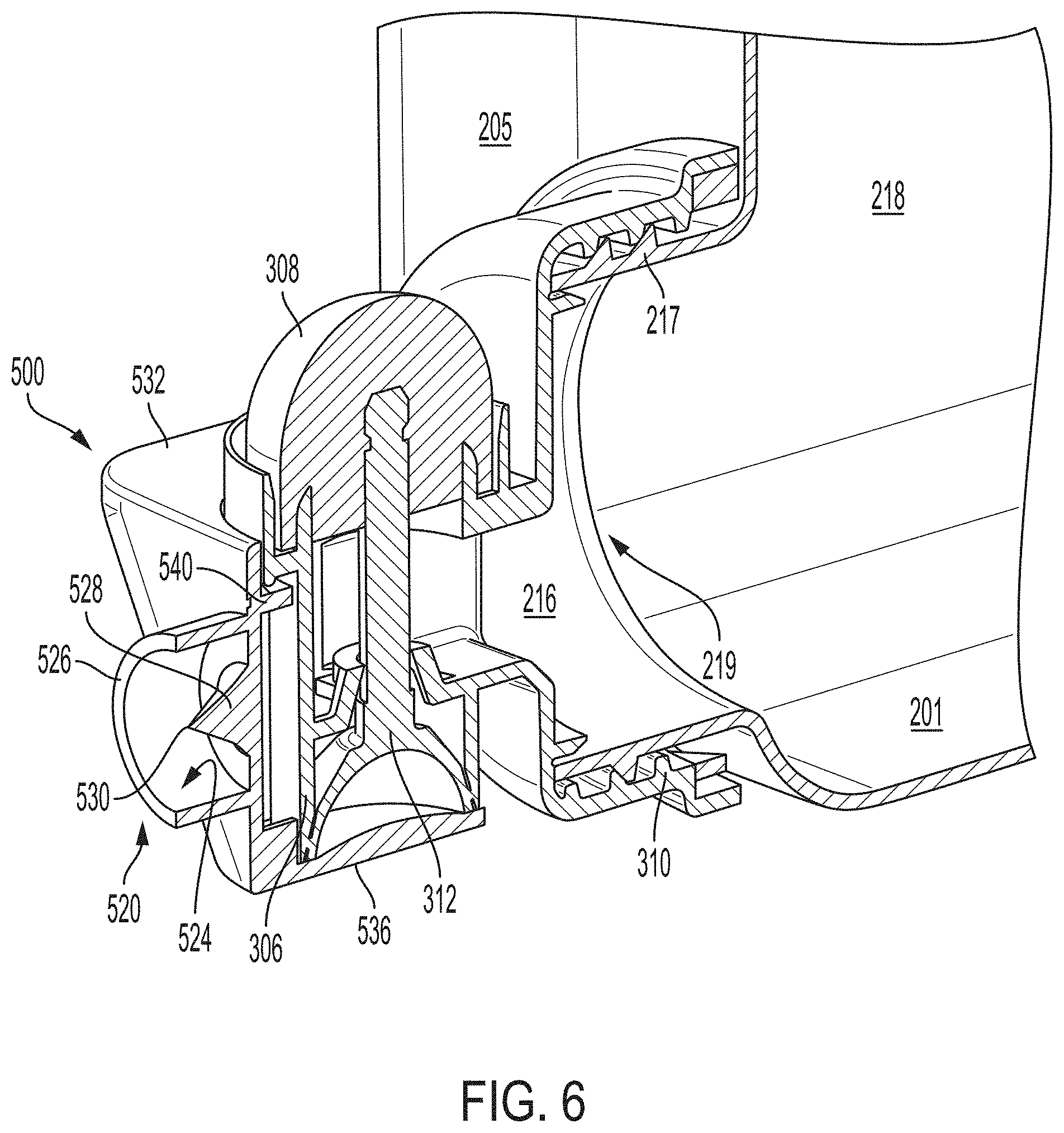 Patent US11772862 Figure 8 – Cap for venting a container