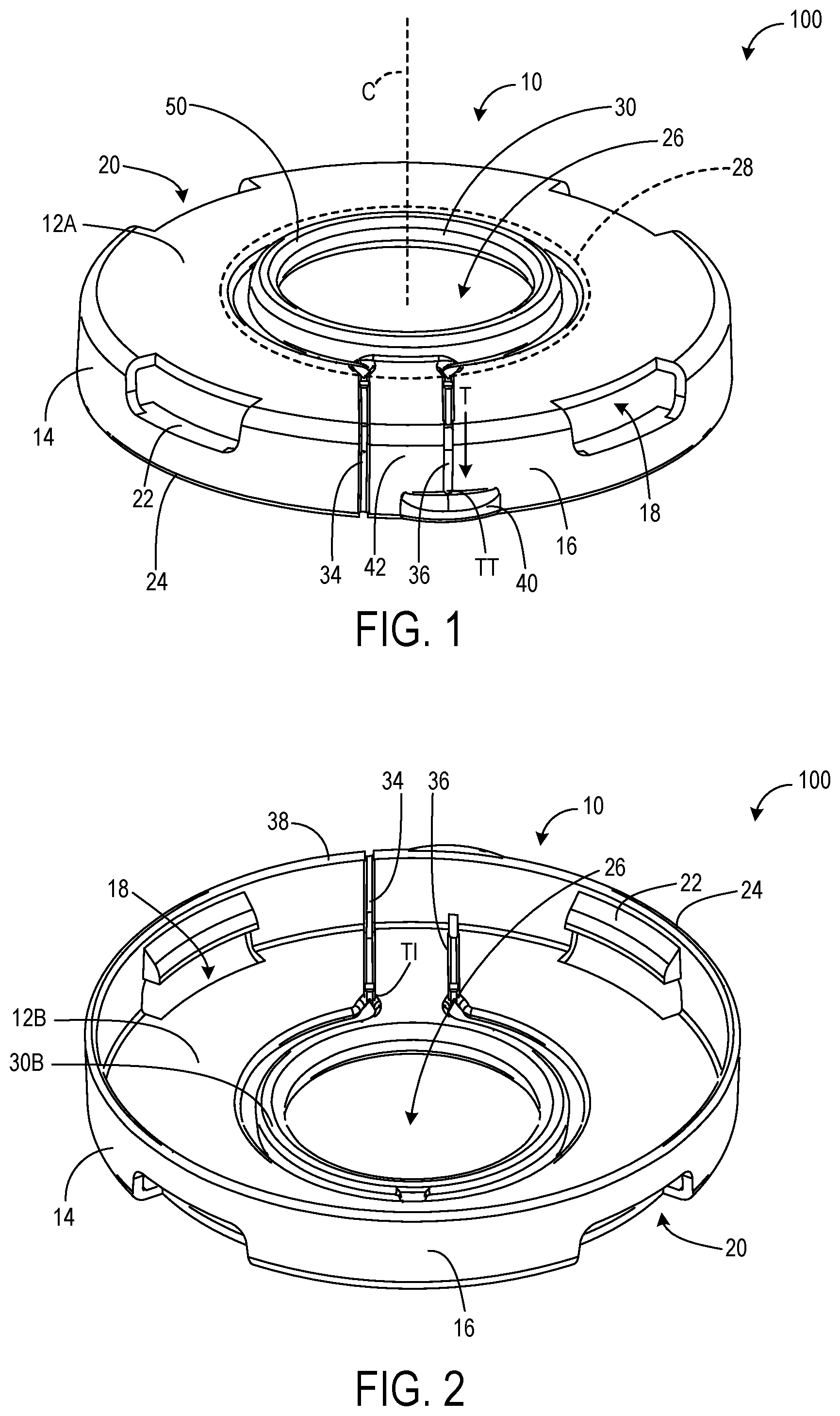 Patent US11772863 — Tamper-resistant secure container cover — Figure 1