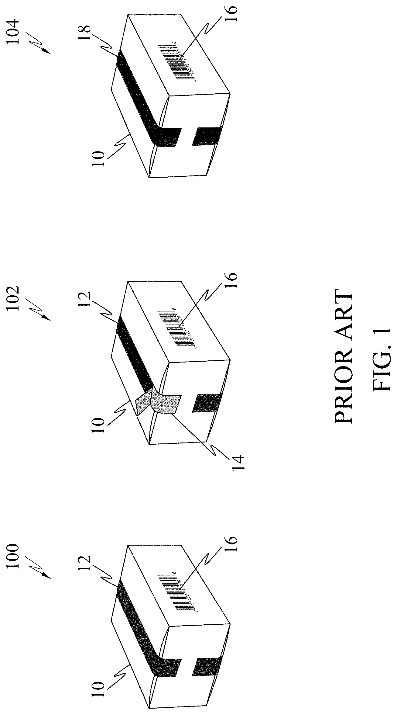 Patent US11772864 Figure 1 – Counterfeit, tamper and refill evident packaging