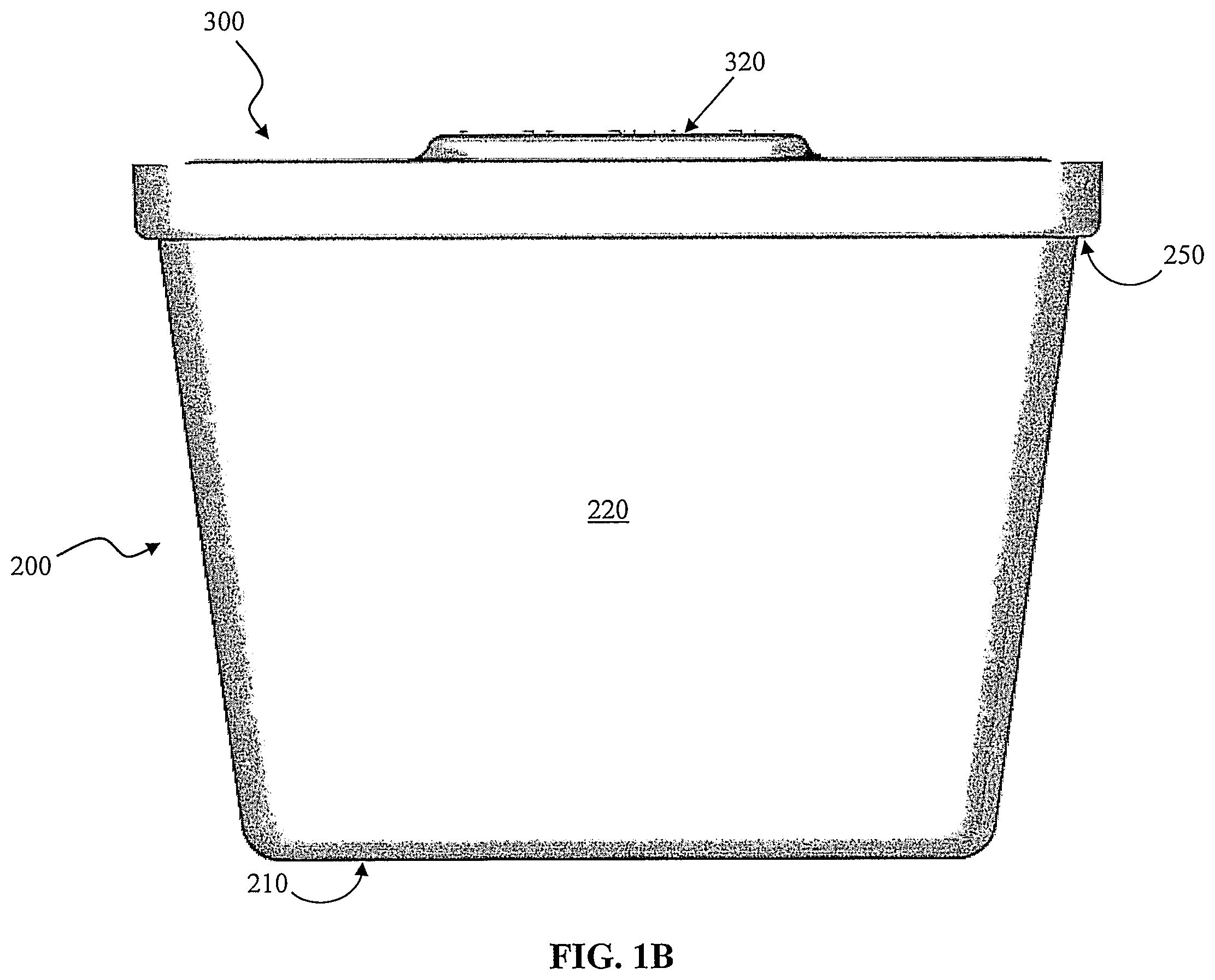 Patent US11772866 Figure 2 – Single-walled disposable cooler made of disposable, biodegradable and/or recyclable material