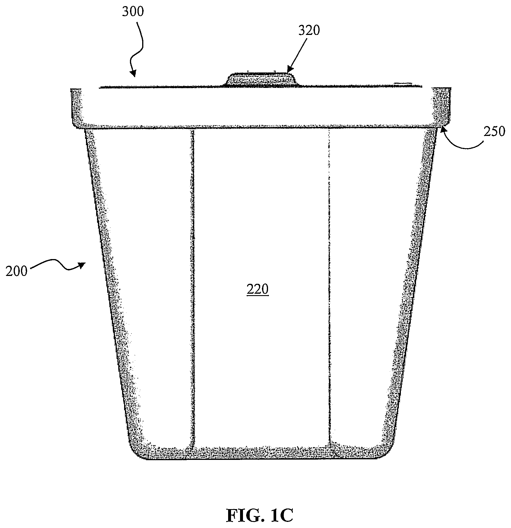 Patent US11772866 Figure 3 – Single-walled disposable cooler made of disposable, biodegradable and/or recyclable material