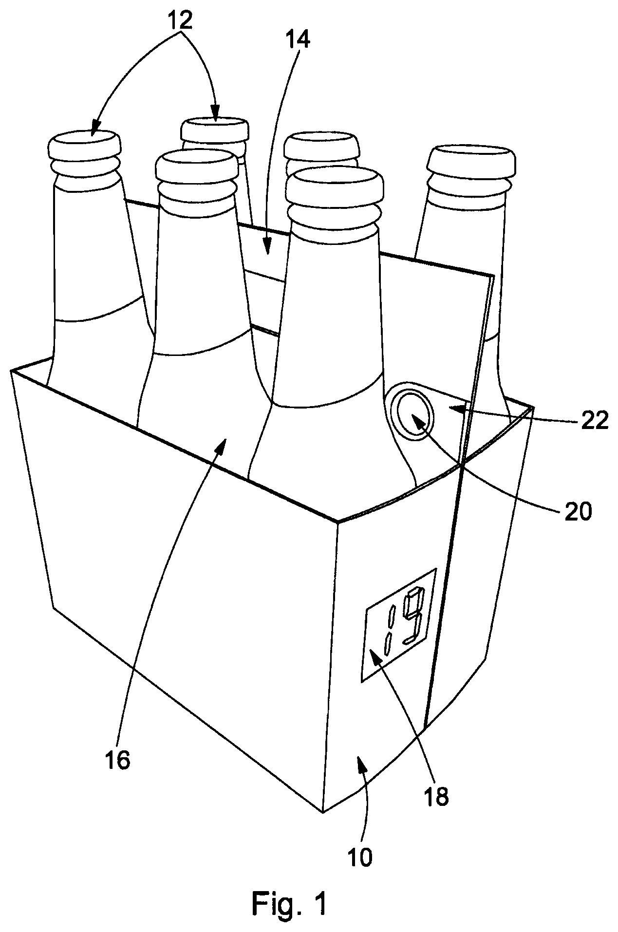 Patent US11772867 — Method of forming a packaging — Figure 1