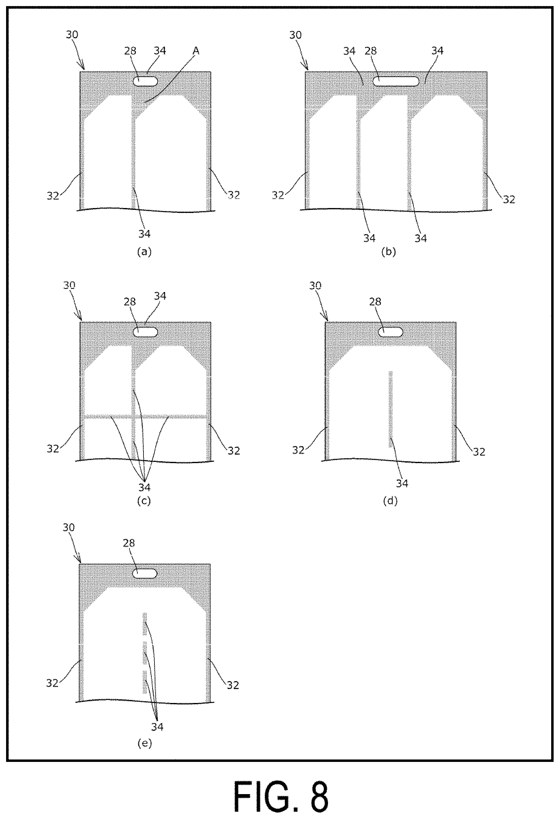 Patent US11772868 Figure 8 – Pouch and pouch manufacturing method