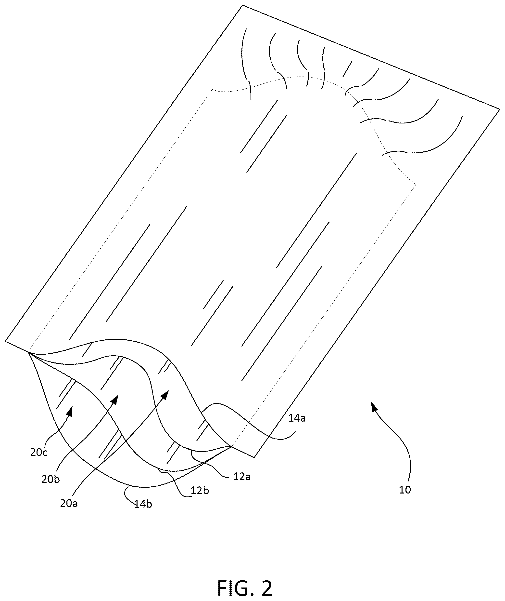 Patent US11772869 Figure 3 – Multi-chamber pouch