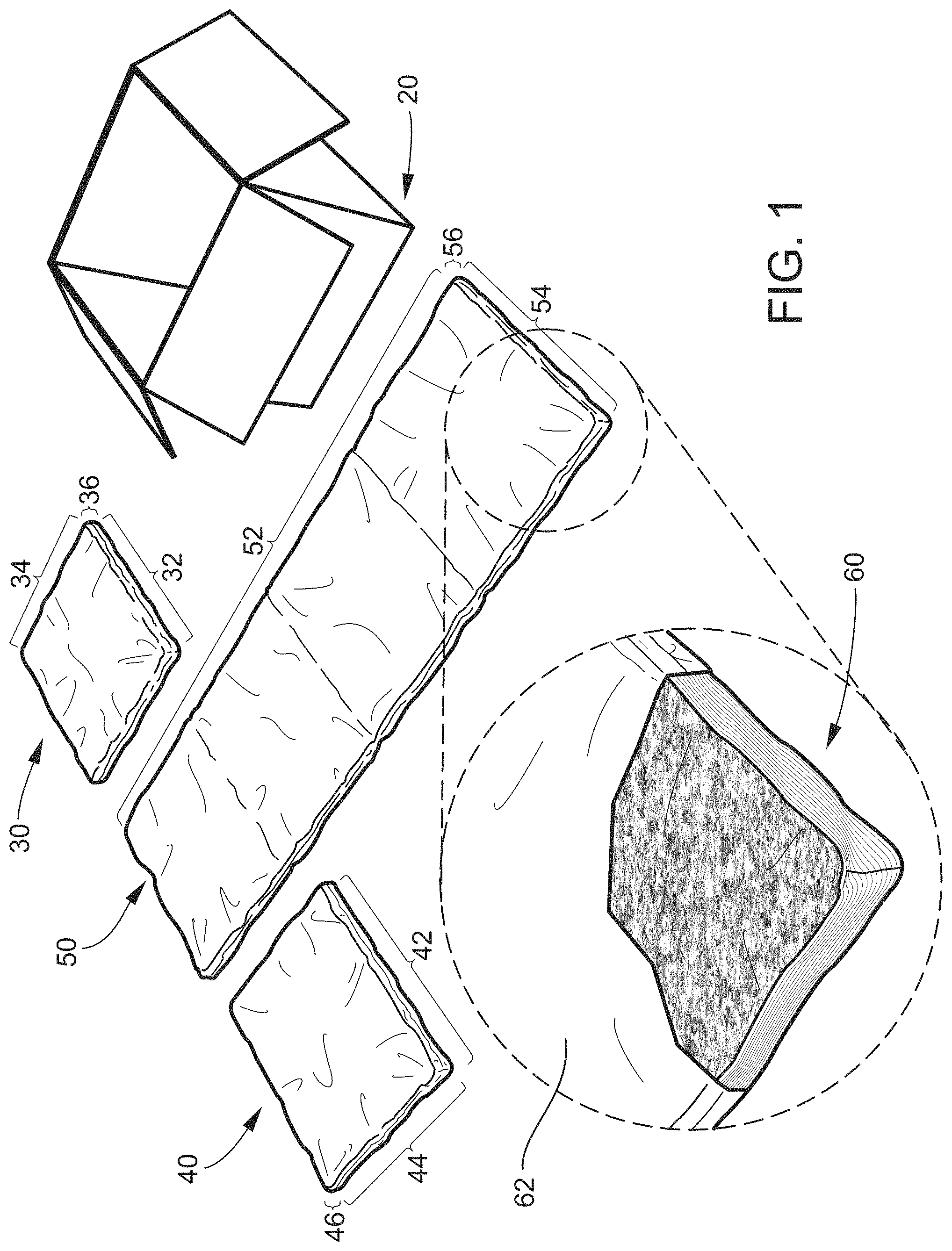 Patent US11772872 Figure 1 – Insulated container and method of forming and loading an insulated container