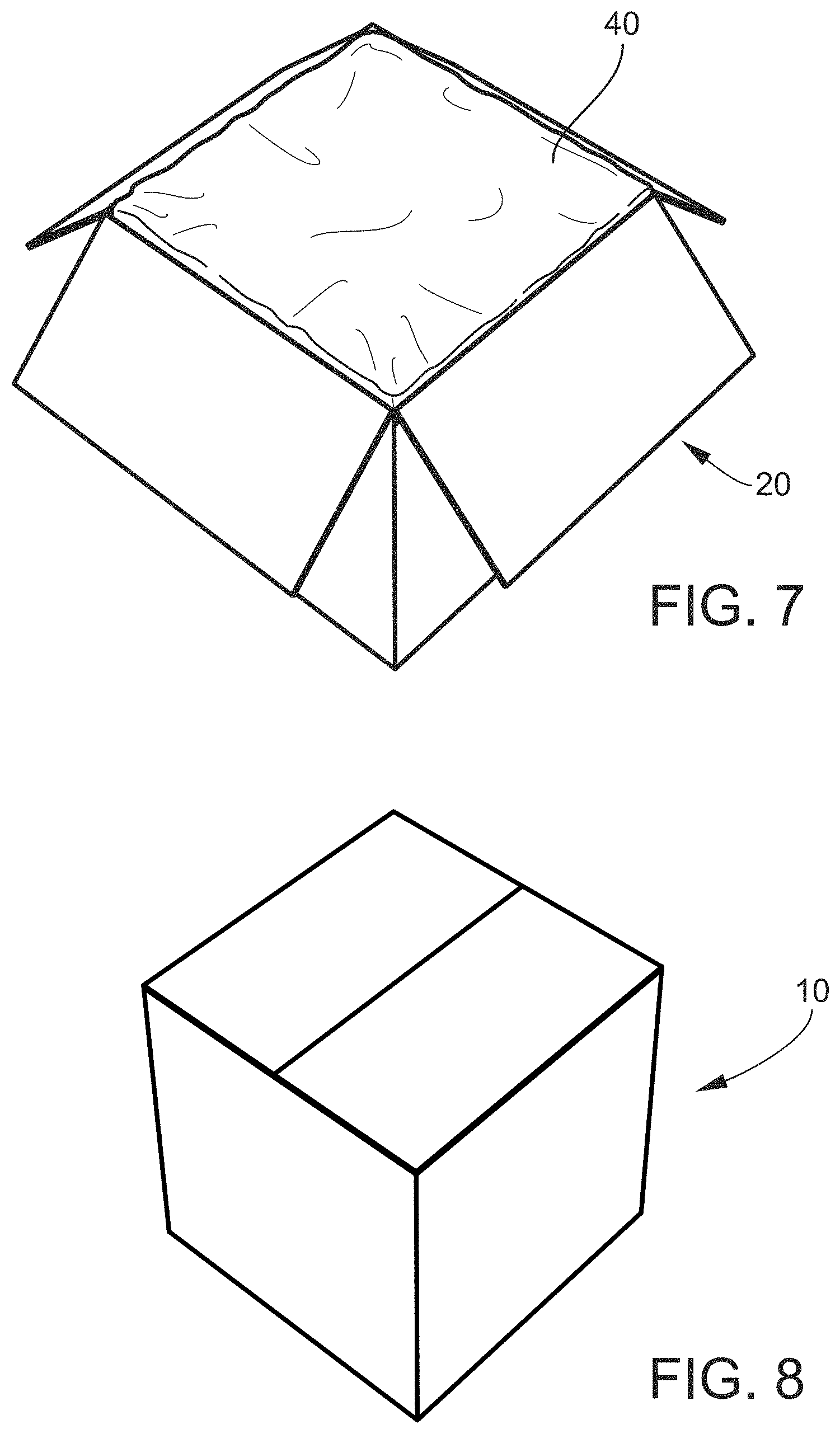 Patent US11772872 Figure 7 – Insulated container and method of forming and loading an insulated container