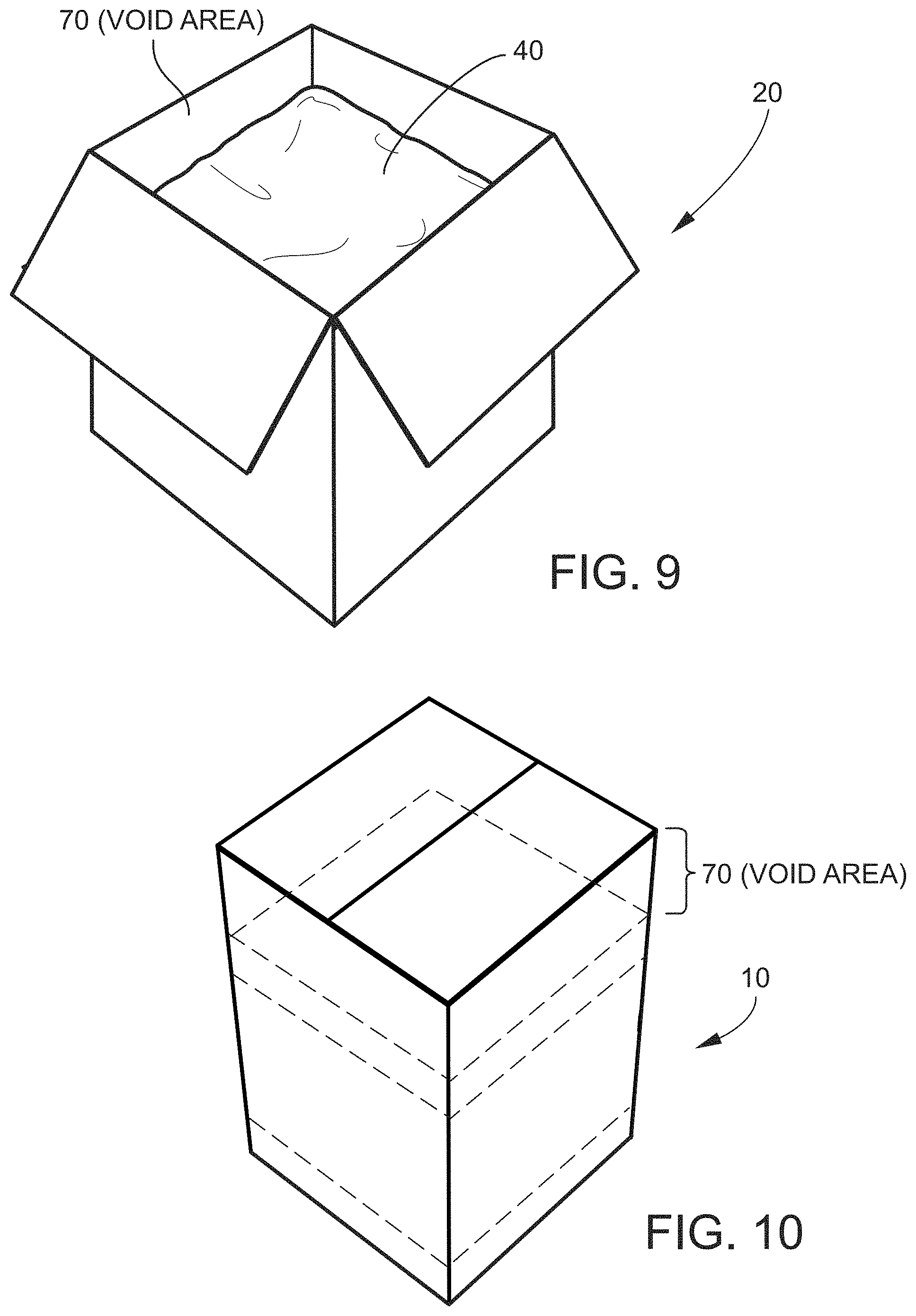 Patent US11772872 Figure 8 – Insulated container and method of forming and loading an insulated container