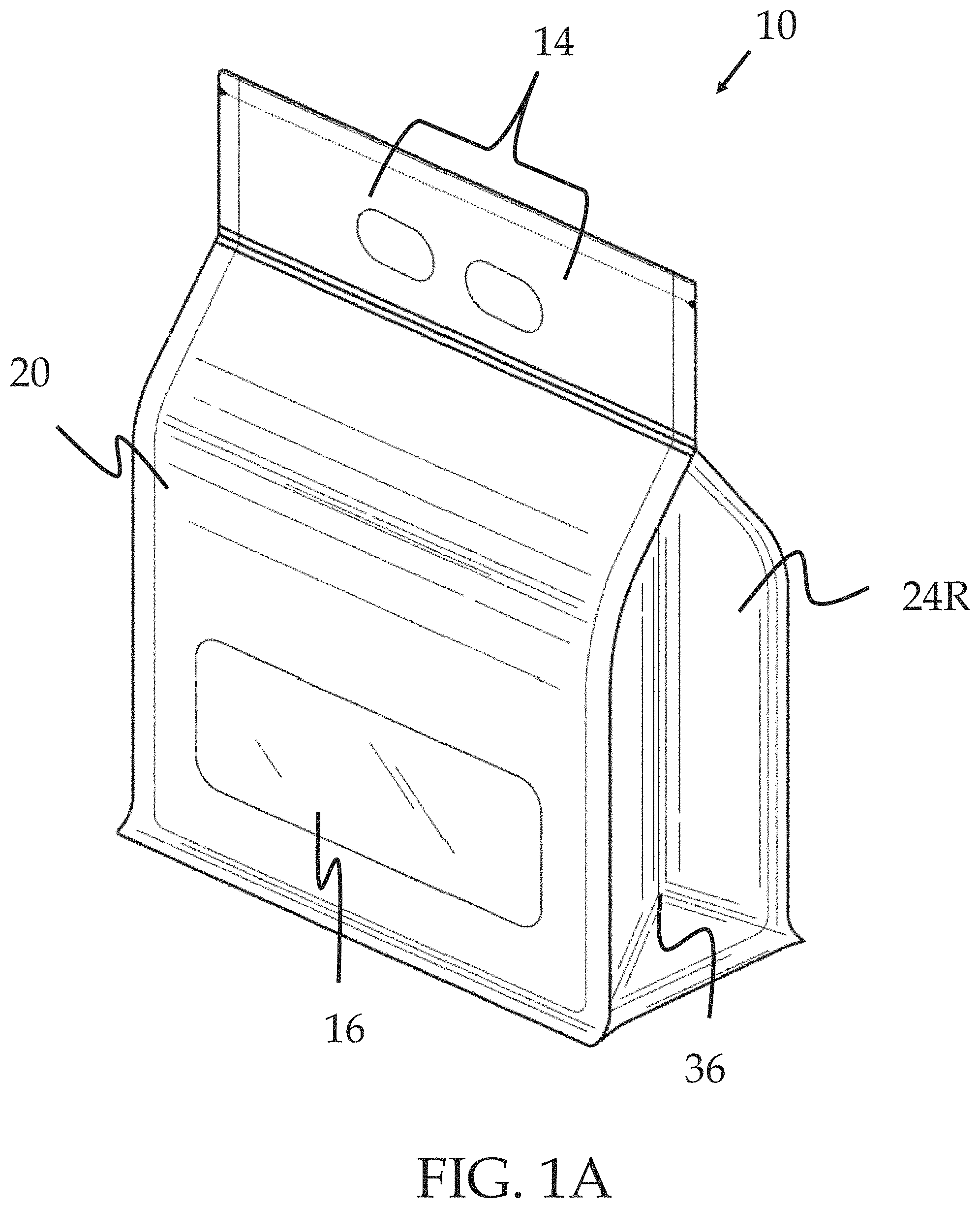 Patent US11772874 Figure 1 – Article carrier with integrated cooler and method of manufacturing