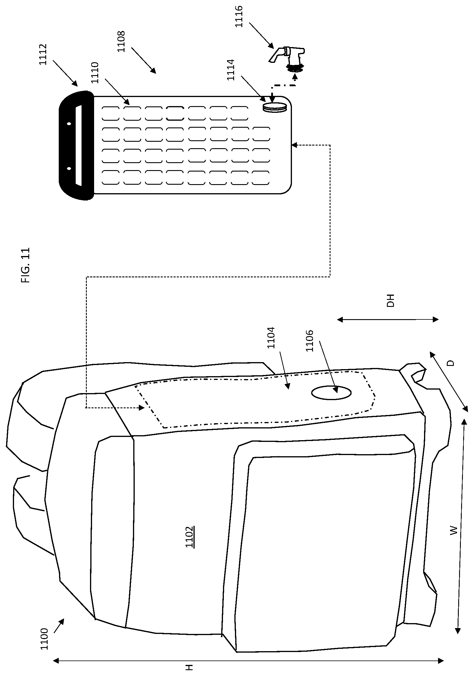 Patent US11772875 Figure 10 – System to hold multiple beverage containers
