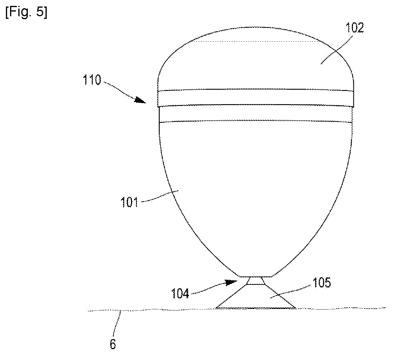 Patent US11772877 Figure 5 – Device for packaging at least one fluid
