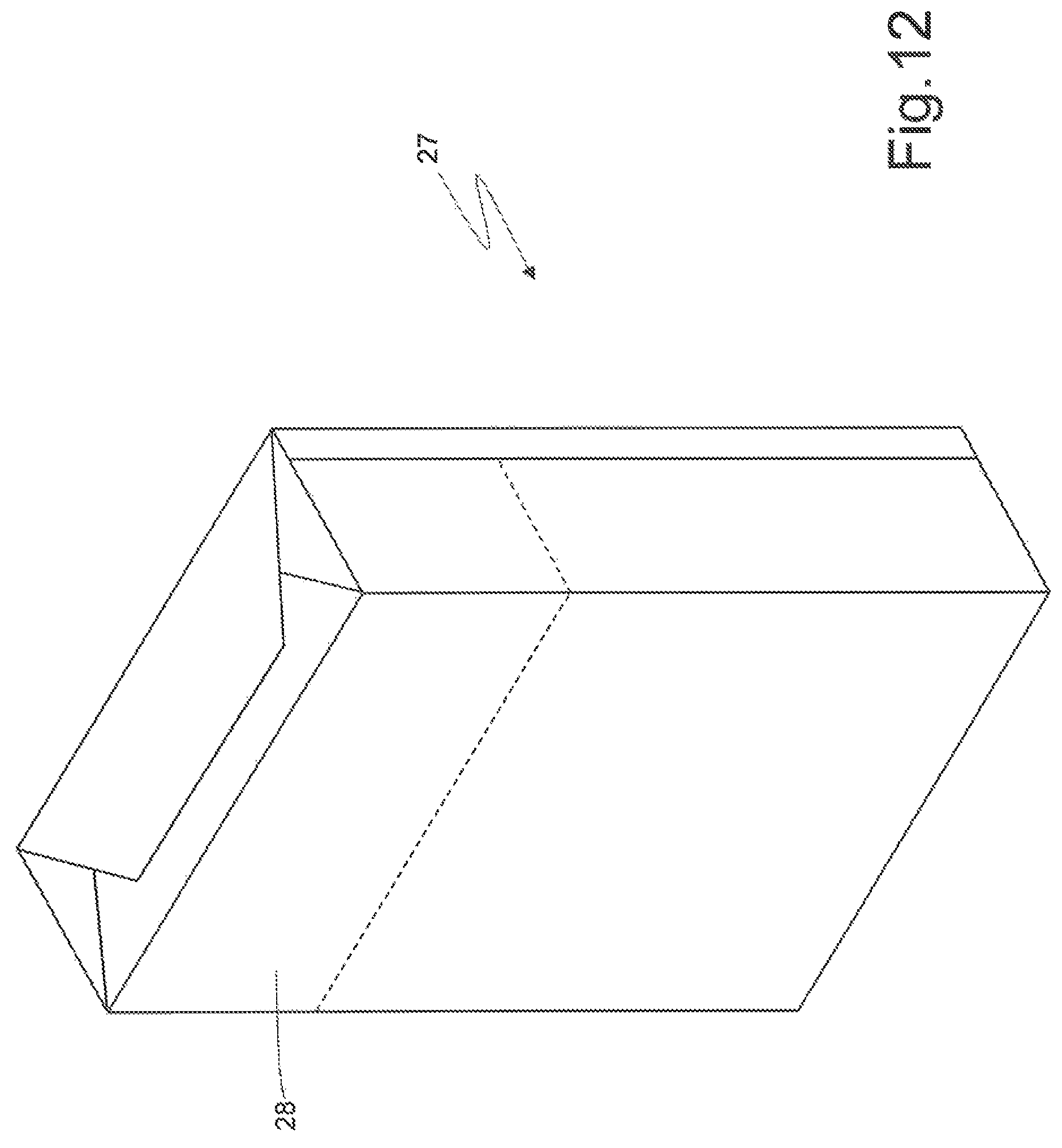 Patent US11772882 Figure 7 – Rigid pack for smoking articles provided with a hinged lid