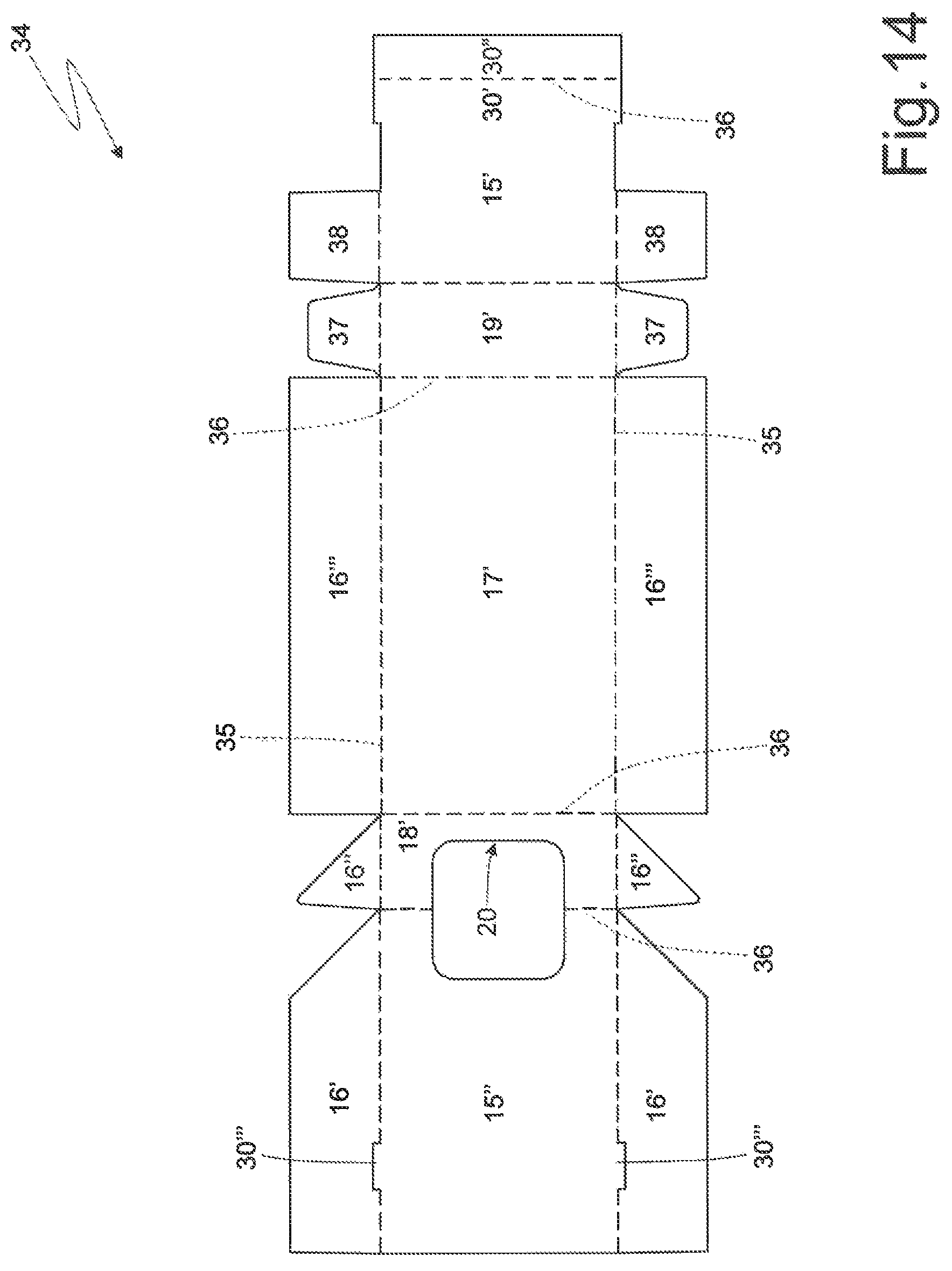 Patent US11772882 Figure 9 – Rigid pack for smoking articles provided with a hinged lid