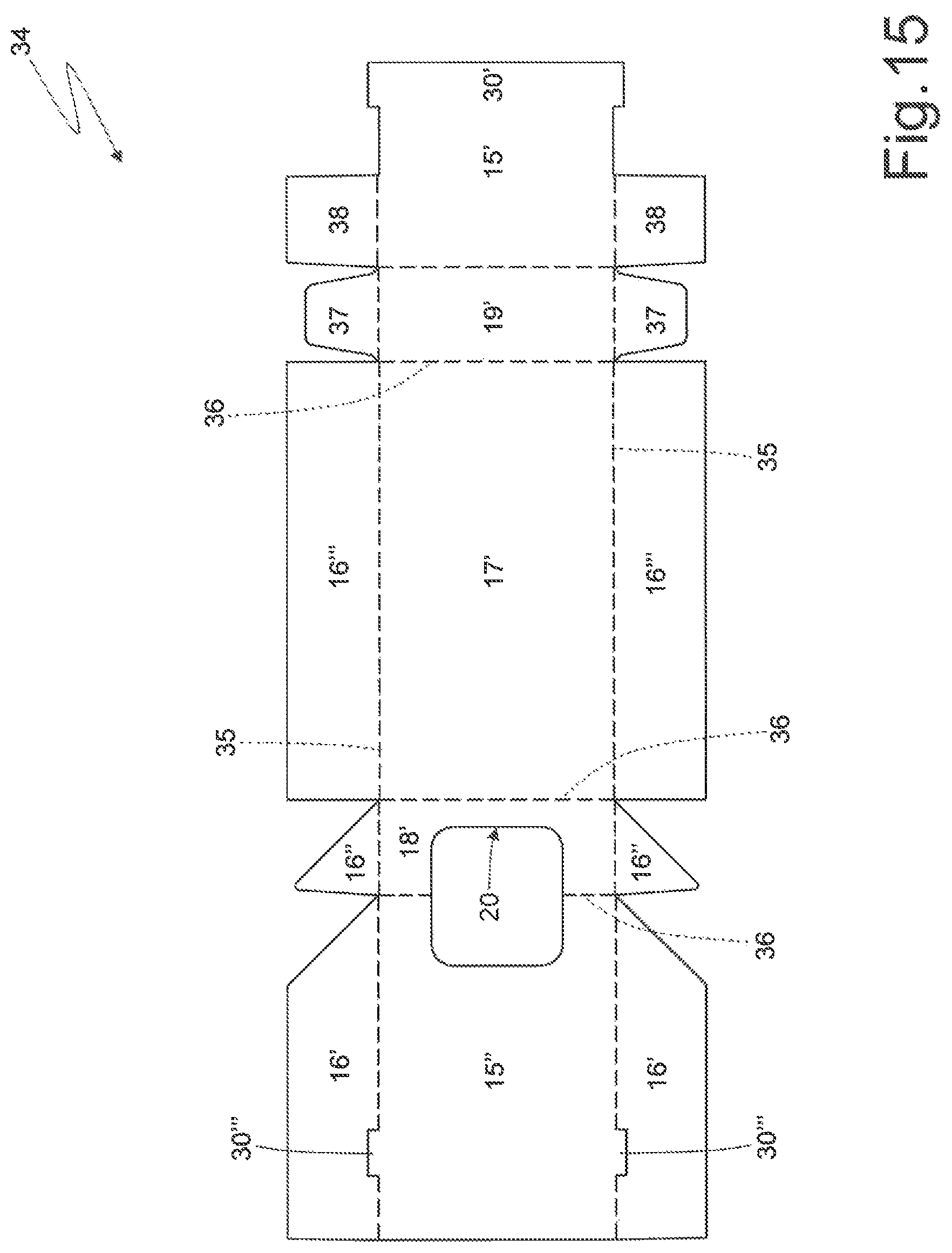 Patent US11772882 Figure 10 – Rigid pack for smoking articles provided with a hinged lid