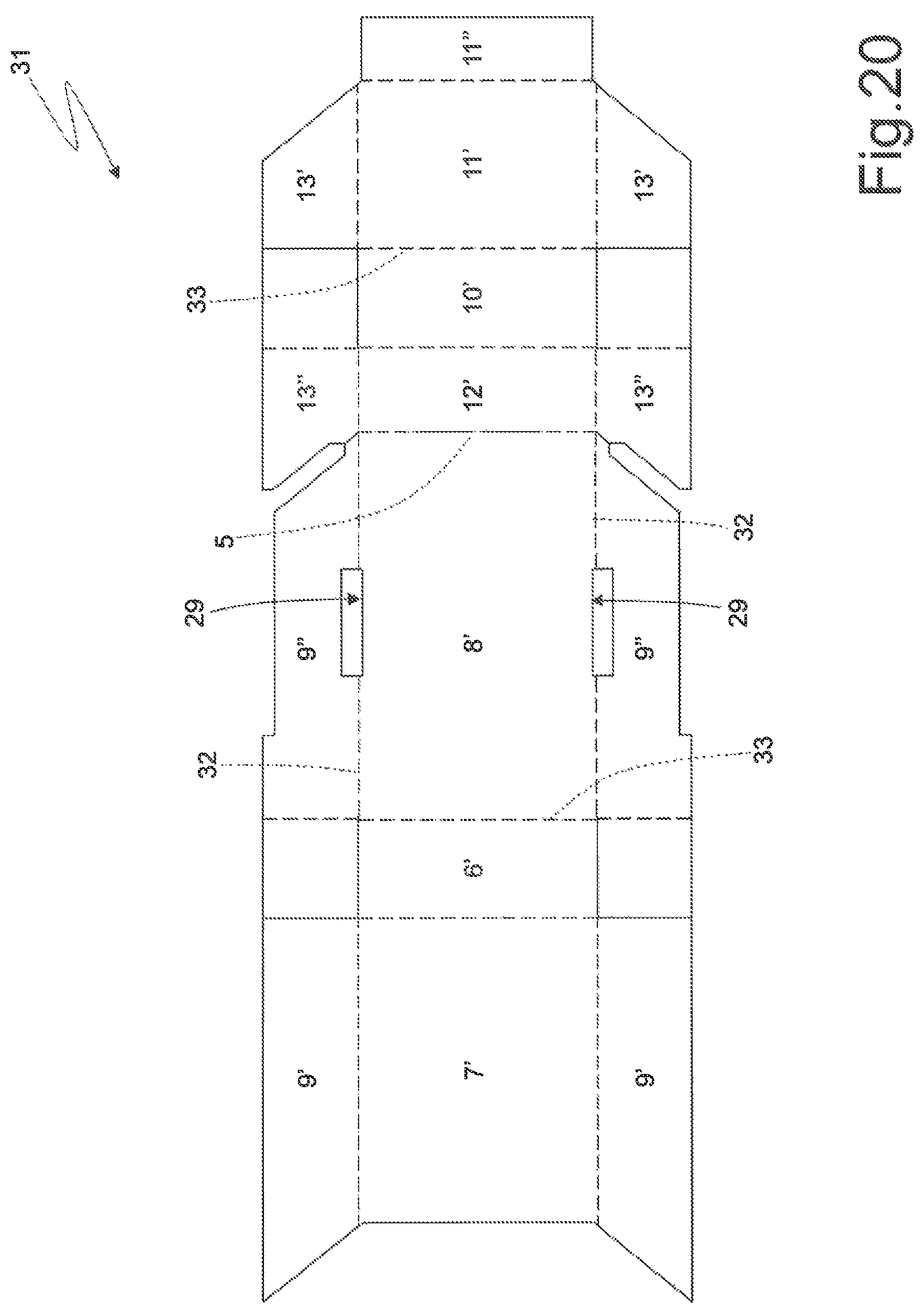 Patent US11772882 Figure 15 – Rigid pack for smoking articles provided with a hinged lid