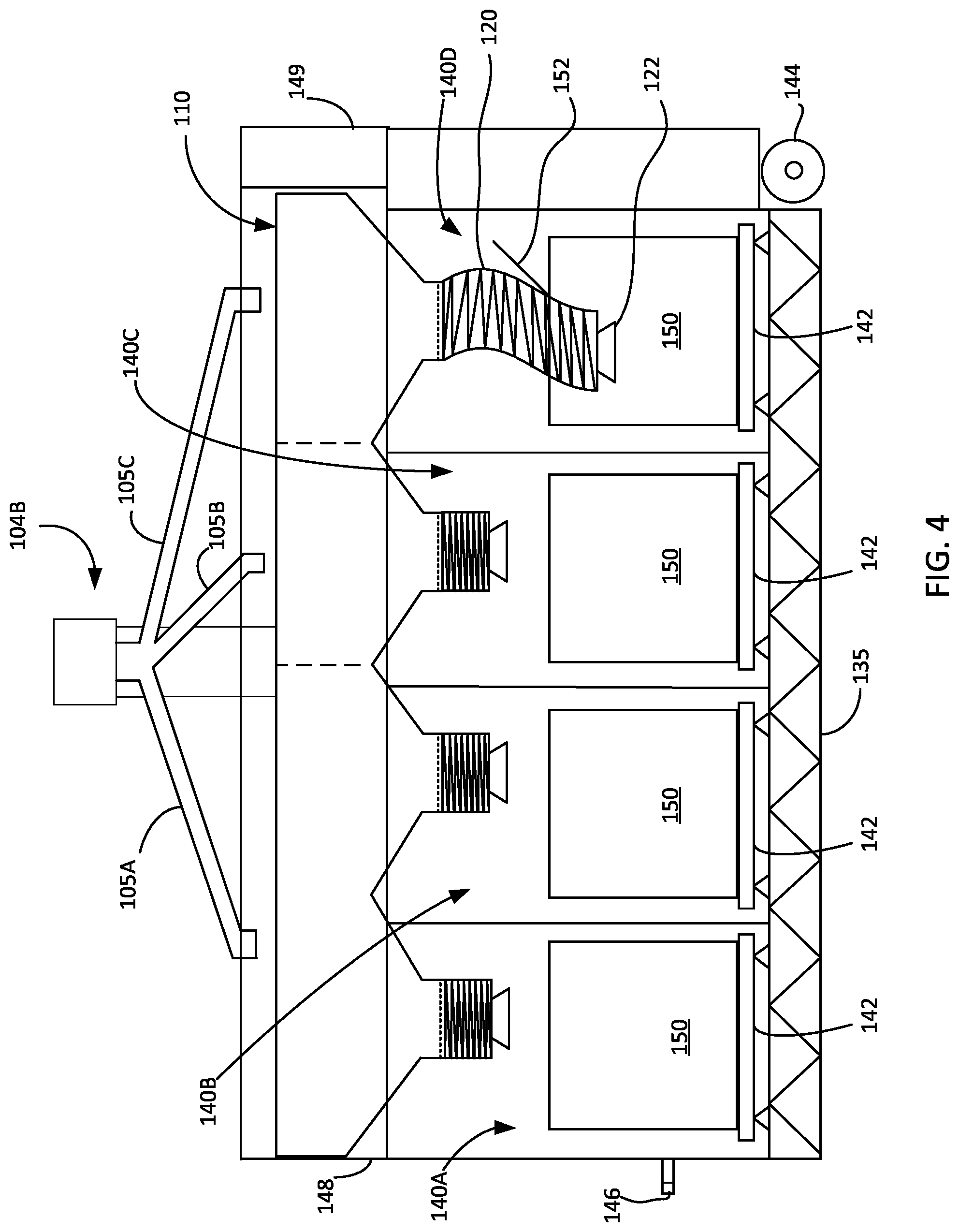 Patent US11772886 Figure 5 – Reloadable containerized system for wet and dry proppants and methods of making and using same