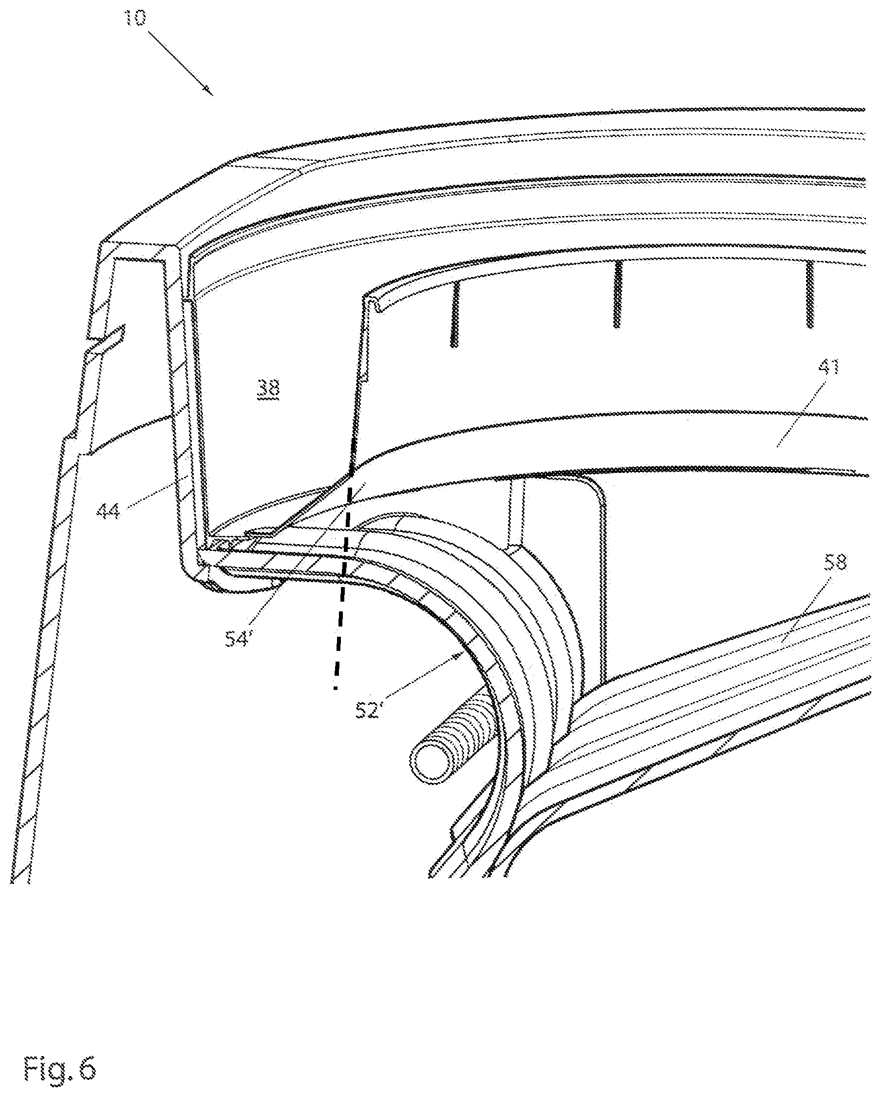 Patent US11772888 Figure 6 – Cassette and apparatus for packing disposable objects into an elongated tube of flexible material