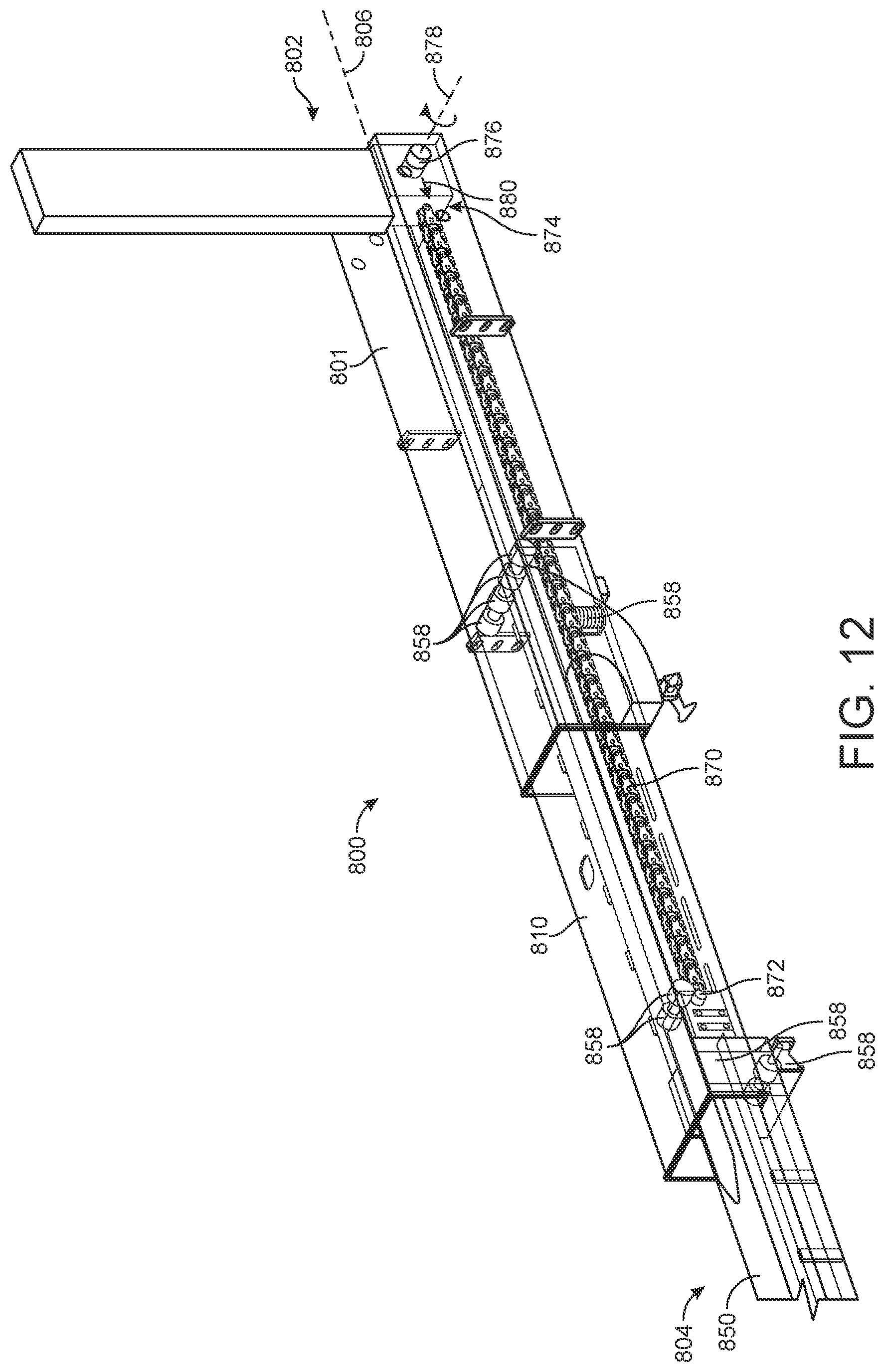 Patent US11772890 Figure 9 – Refuse vehicle with electric reach apparatus