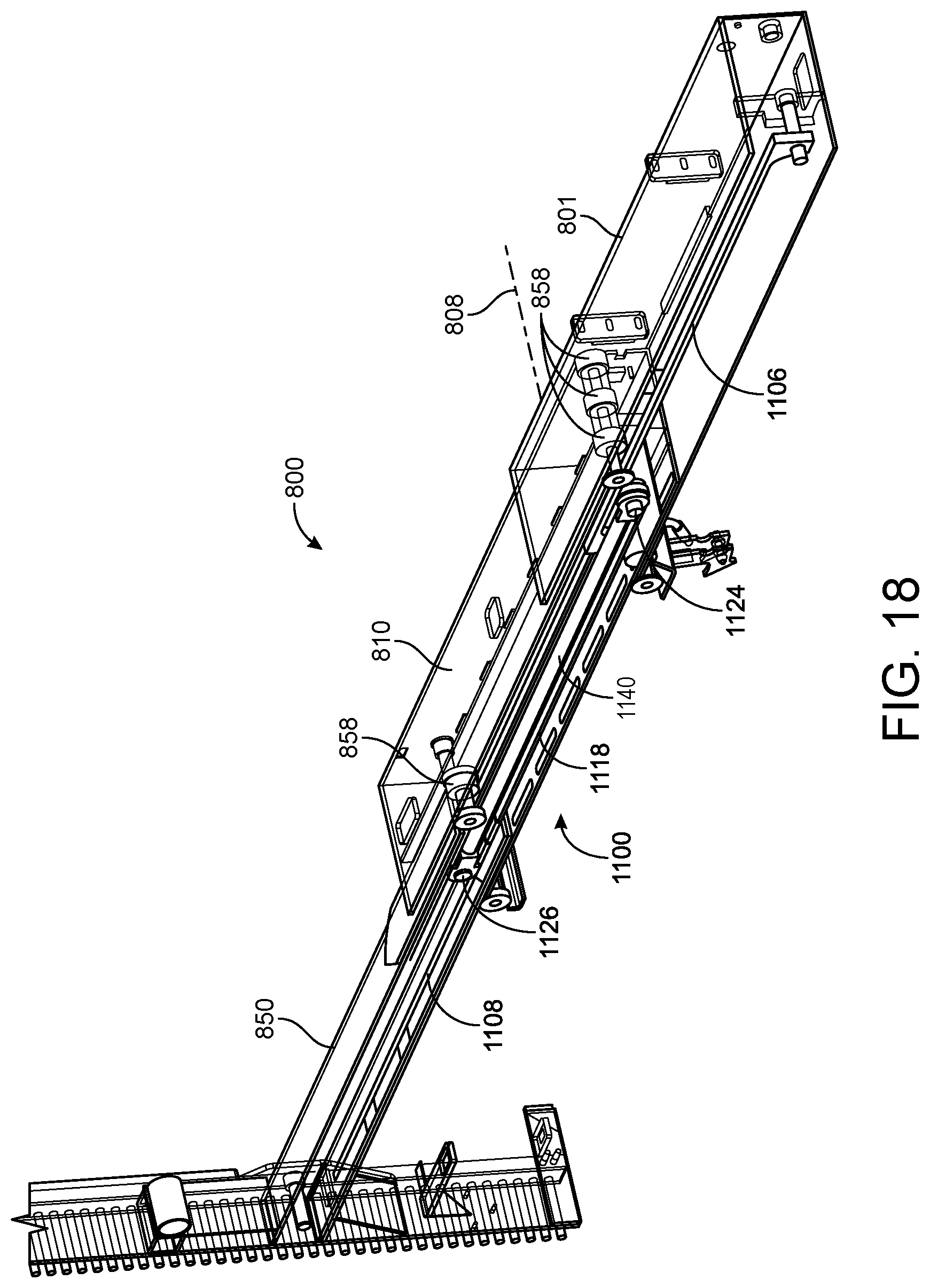 Patent US11772890 Figure 13 – Refuse vehicle with electric reach apparatus
