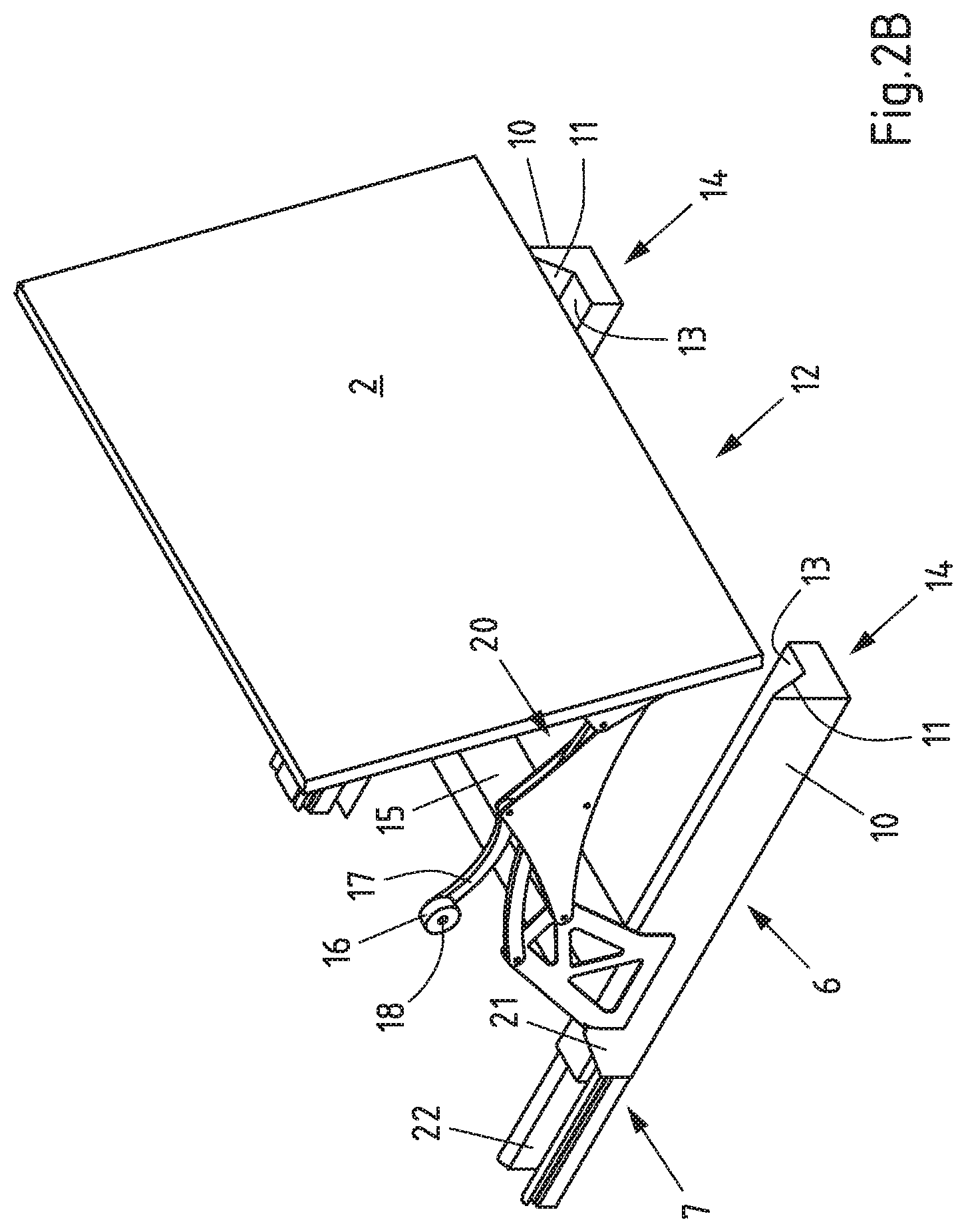 Patent US11772891 Figure 5 – Piece goods box and method for transferring and storing piece goods in a piece goods box
