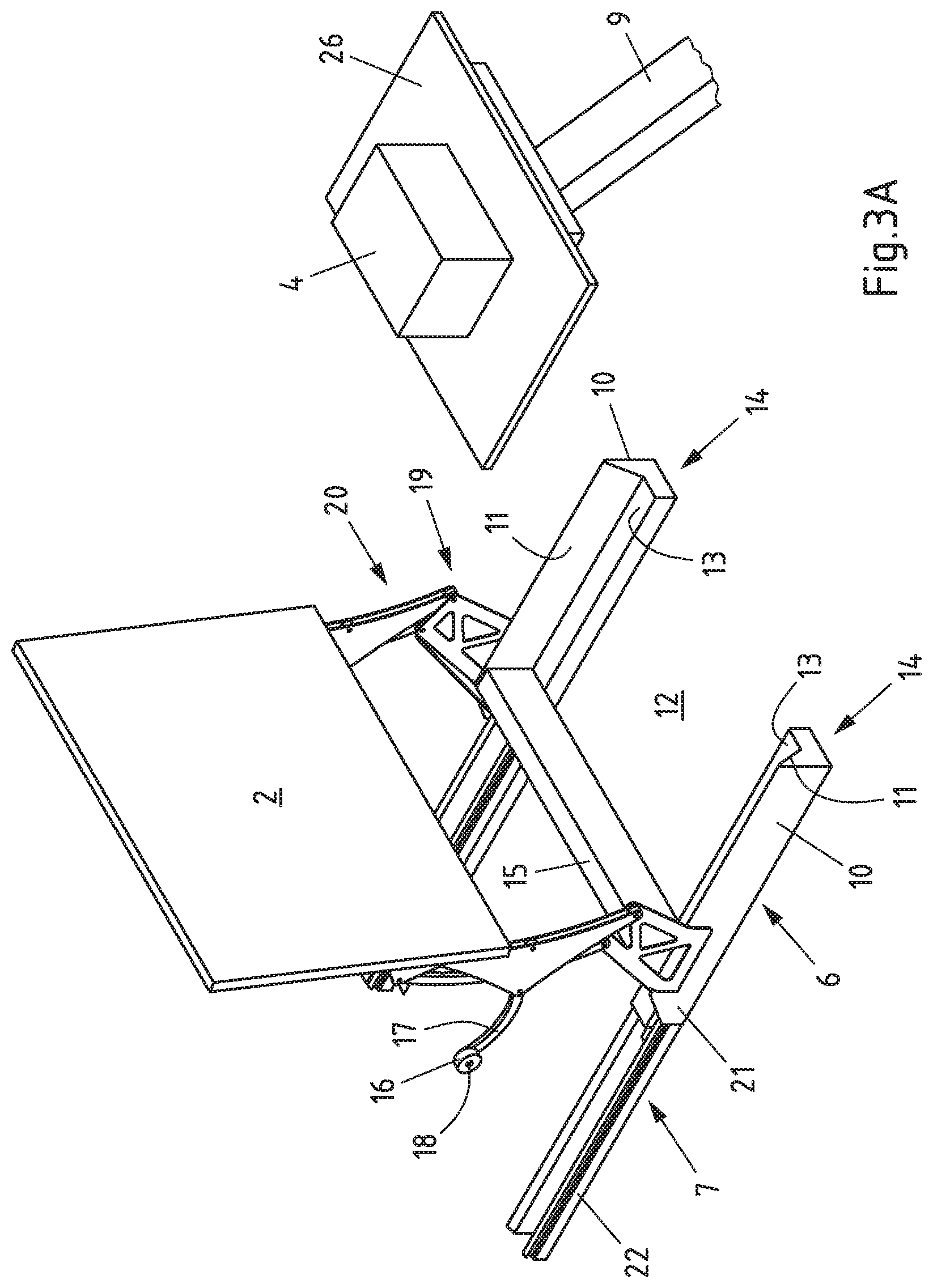 Patent US11772891 Figure 8 – Piece goods box and method for transferring and storing piece goods in a piece goods box