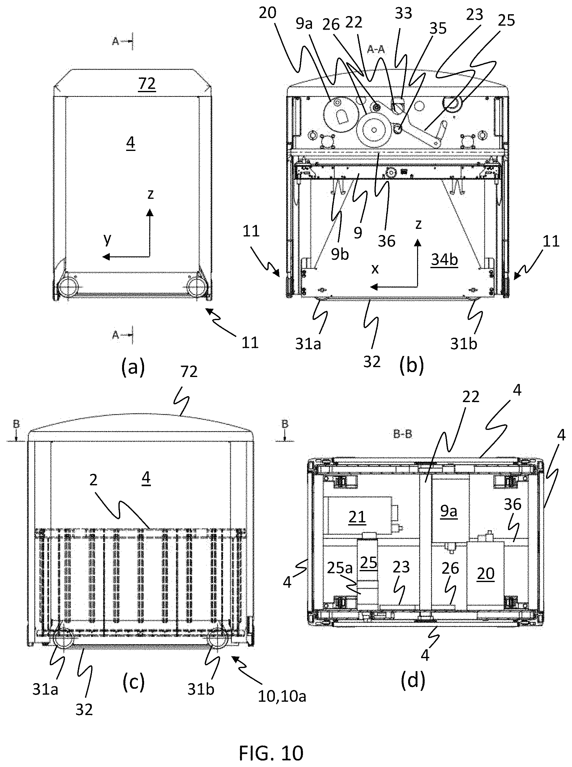 Patent US11772892 Figure 9 – Remotely operated vehicle for a storage system