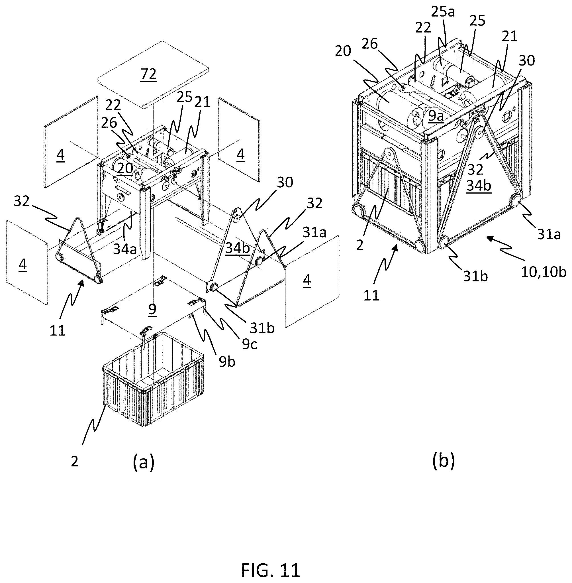 Patent US11772892 Figure 10 – Remotely operated vehicle for a storage system