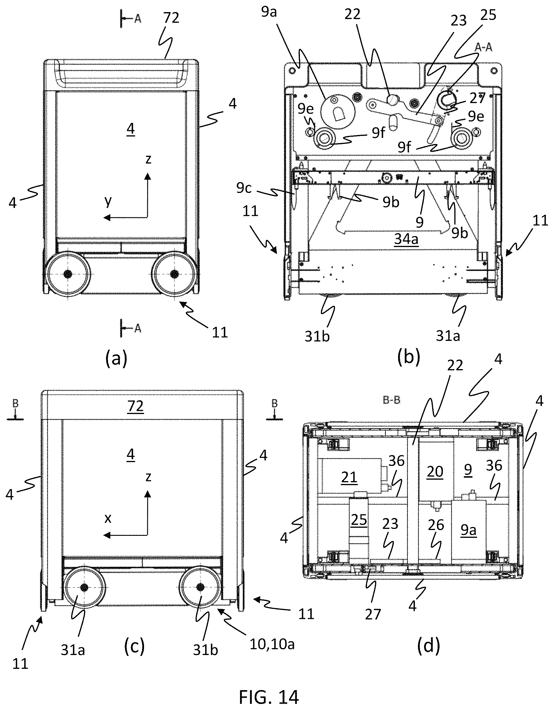 Patent US11772892 Figure 13 – Remotely operated vehicle for a storage system
