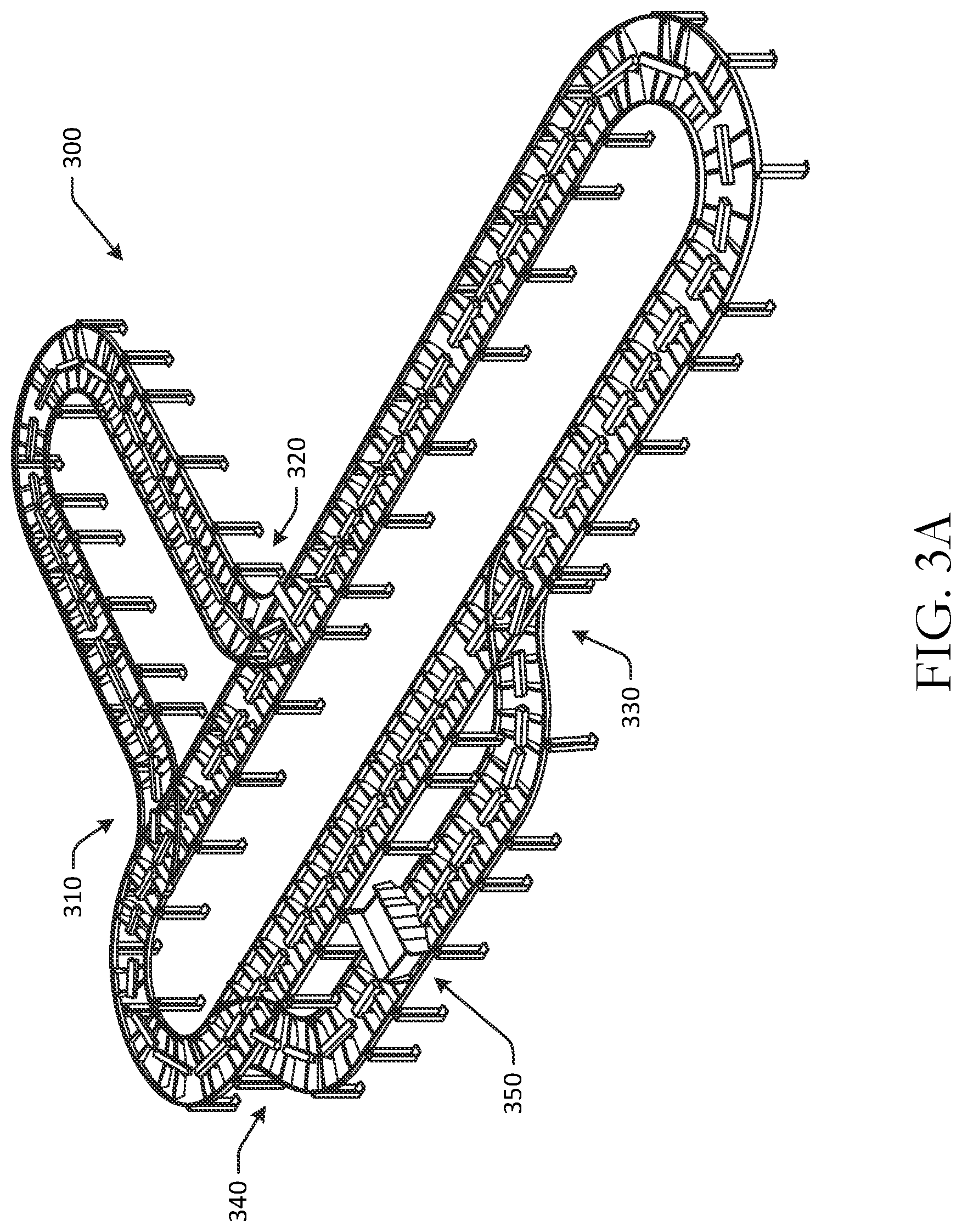 Patent US11772893 Figure 3 – Transition components for gaps in shuttle rails