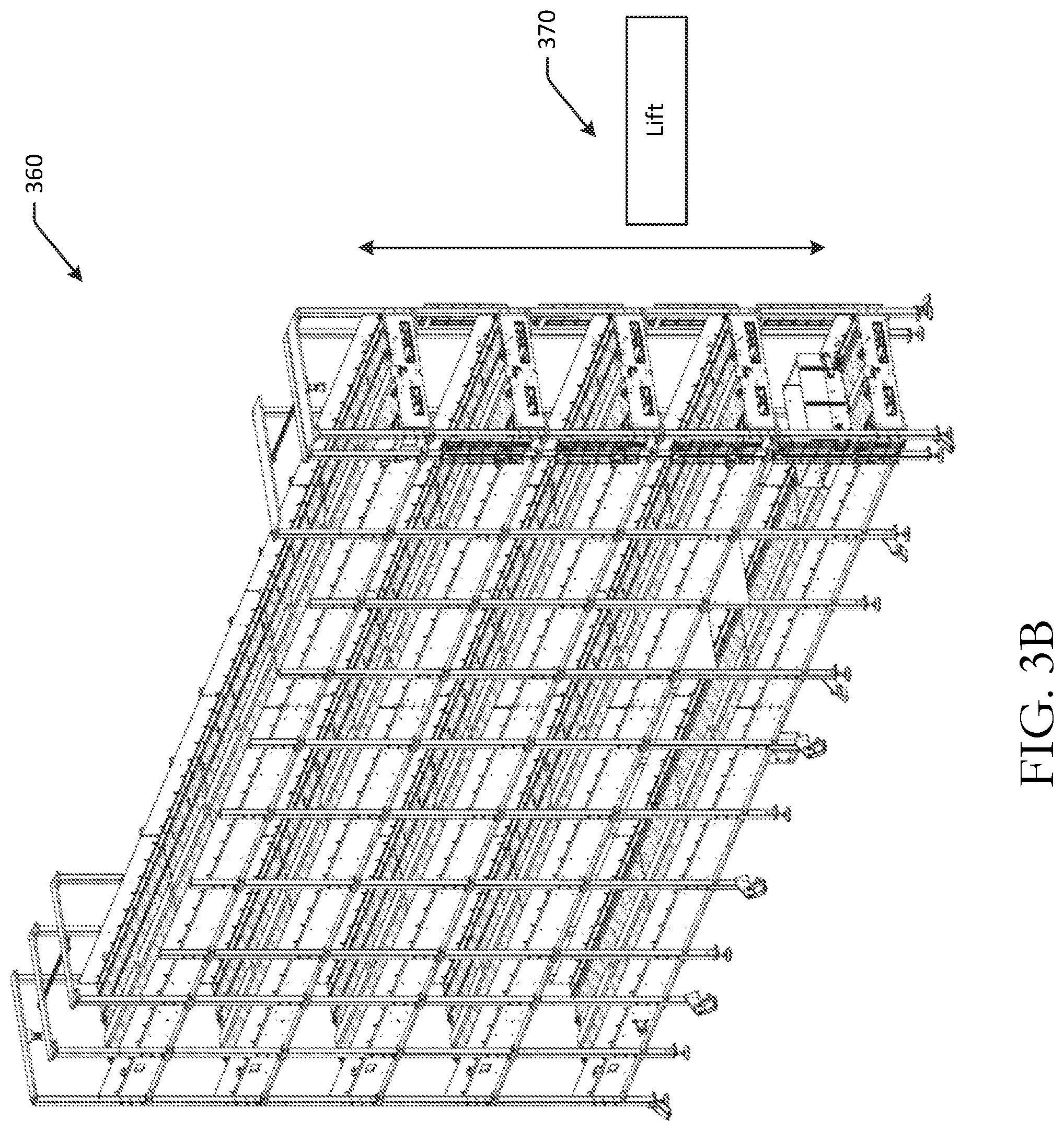 Patent US11772893 Figure 4 – Transition components for gaps in shuttle rails