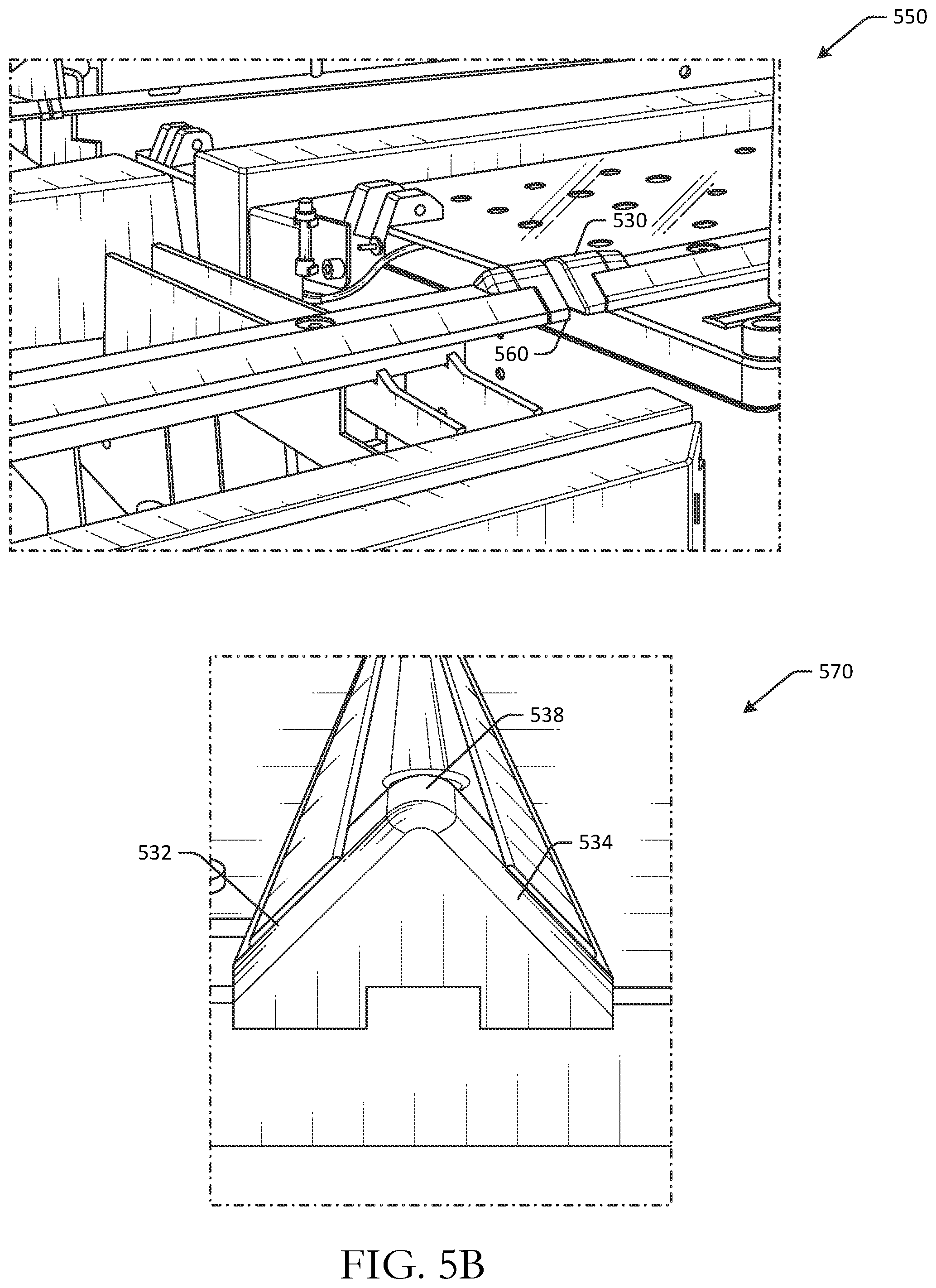 Patent US11772893 Figure 8 – Transition components for gaps in shuttle rails