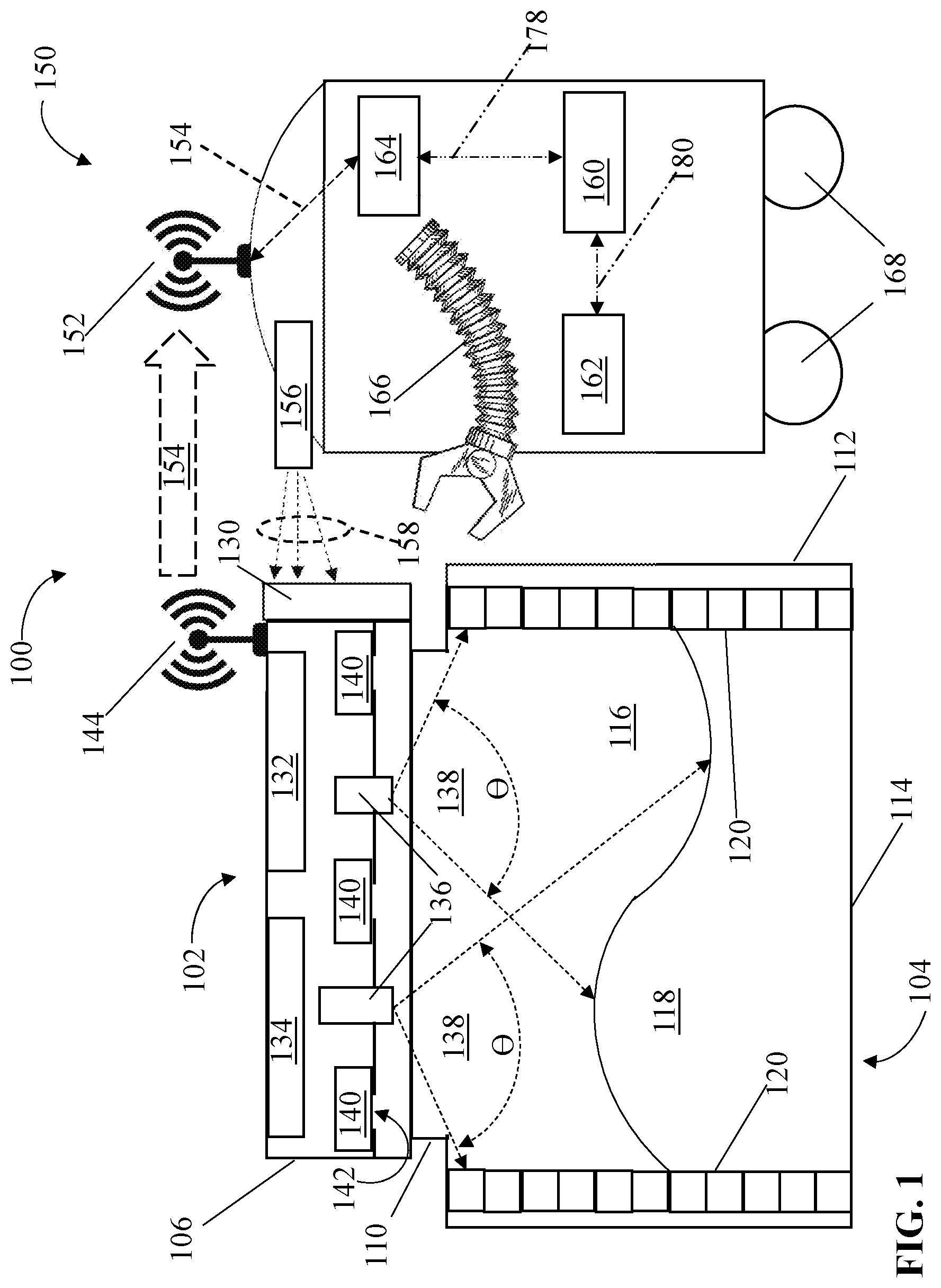 Patent US11772894 Figure 1 – Internet of things-based smart storage units