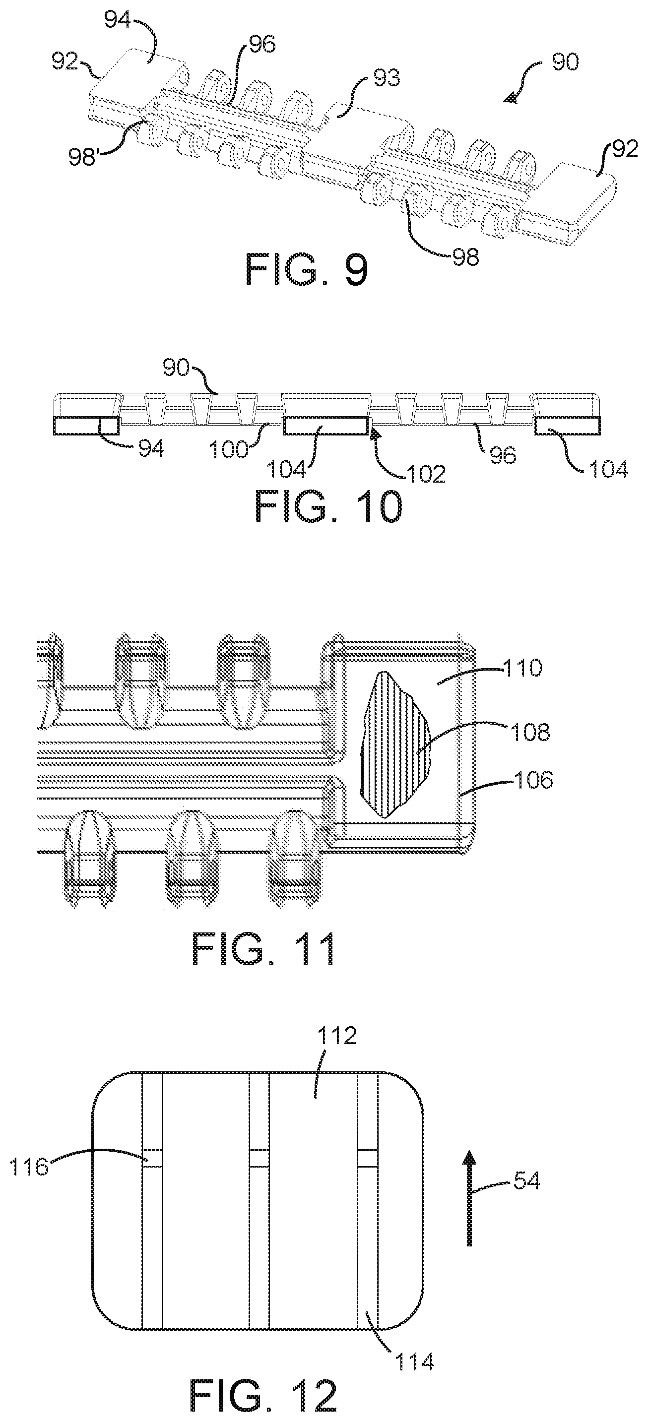 Patent US11772897 Figure 3 – Conveyor belt and module with wear pads