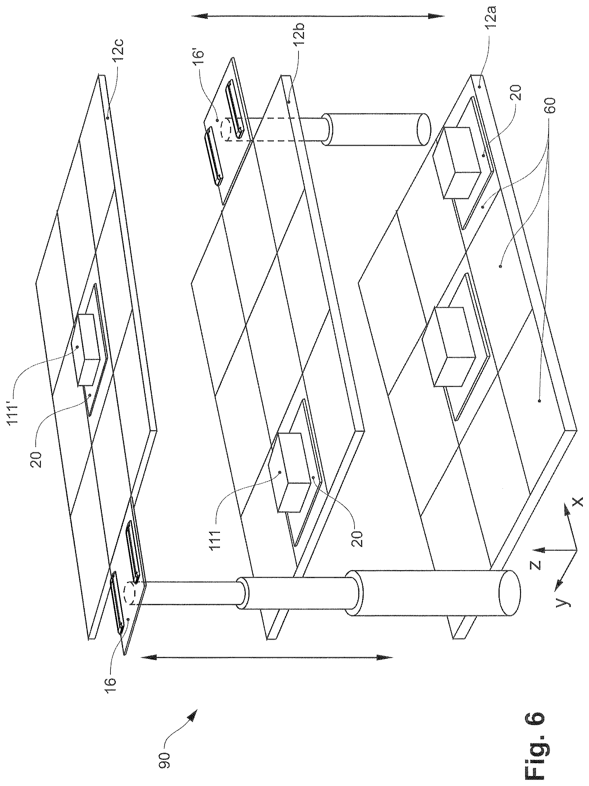 Patent US11772898 Figure 6 – Devices and installations for the automated storage and commissioning of goods and methods for operating such devices and installations