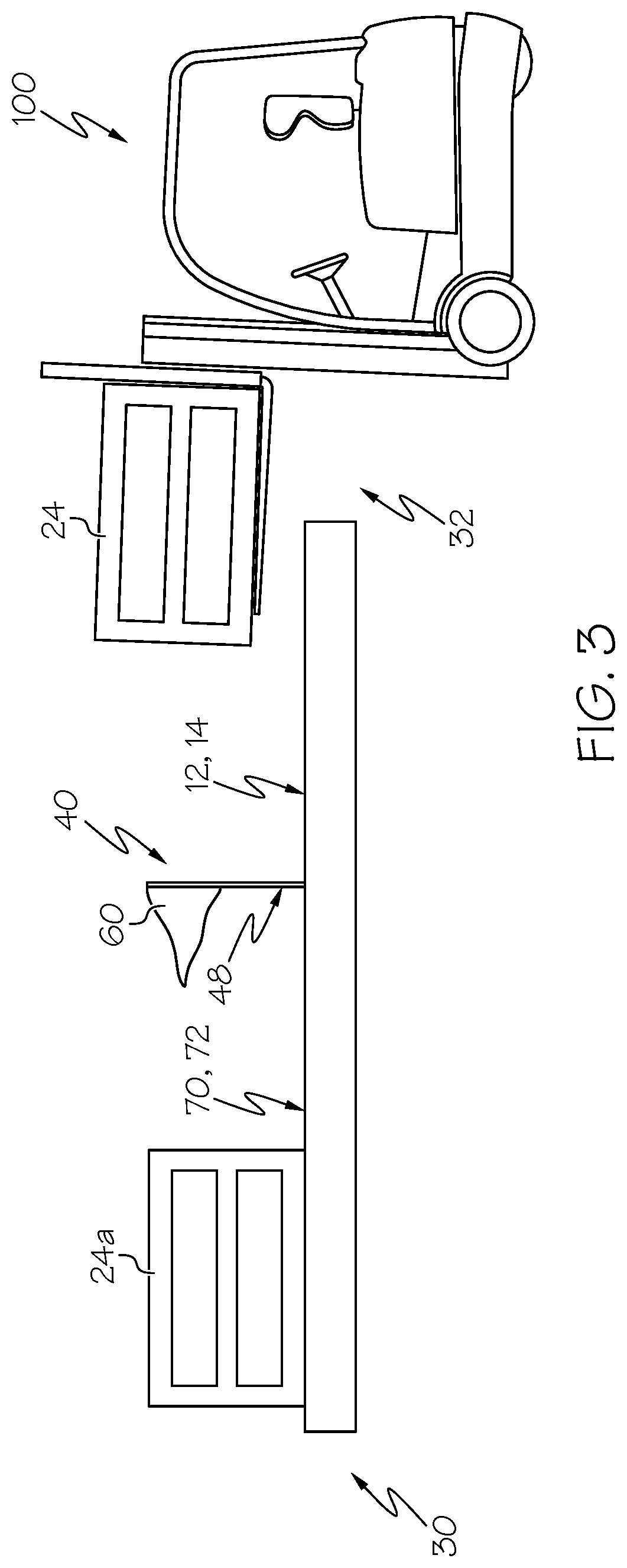 Patent US11772900 Figure 3 – Conveyor systems including awareness flag mechanisms