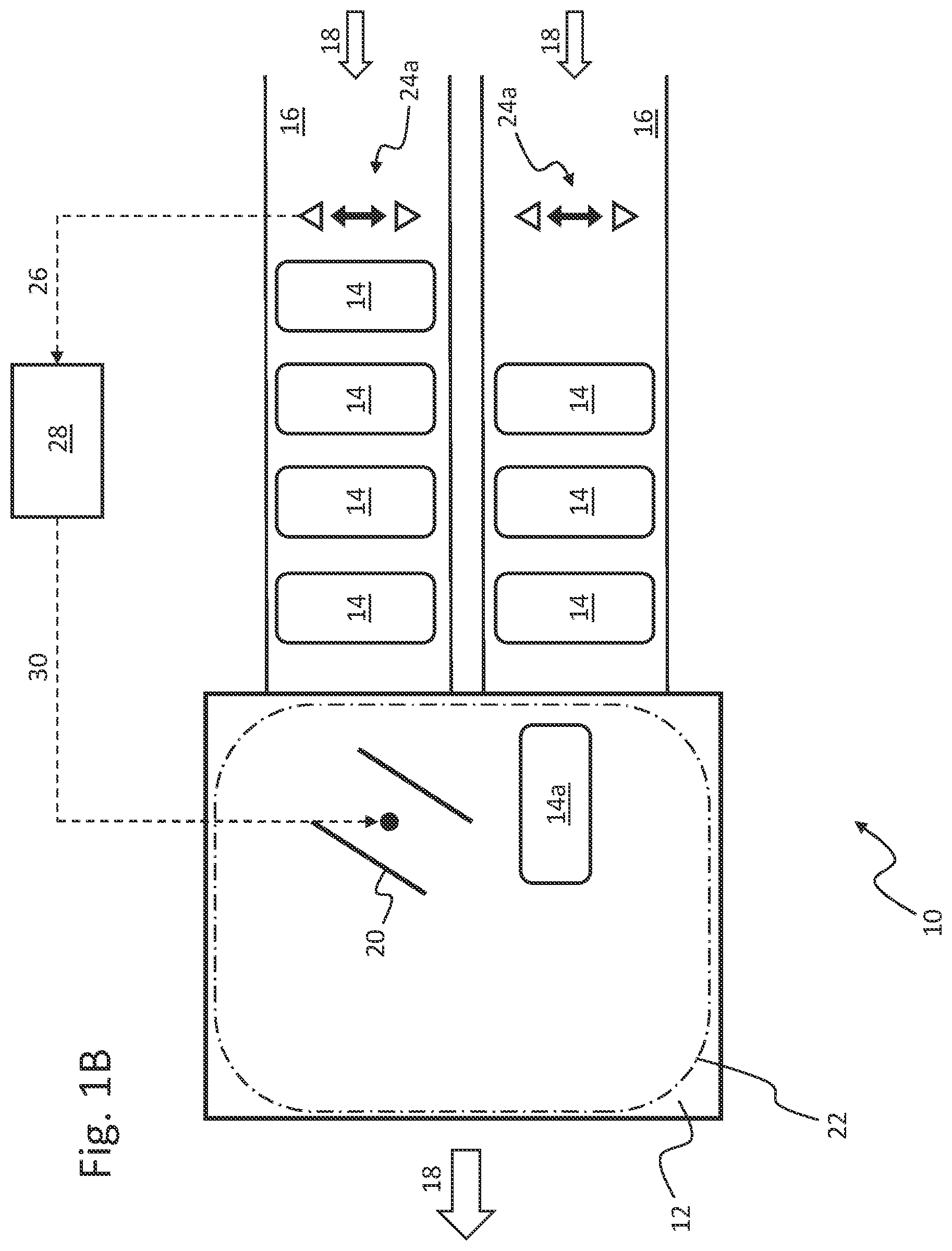 Patent US11772902 Figure 2 – Device and method for the treatment and/or handling of piece goods moved in at least one row