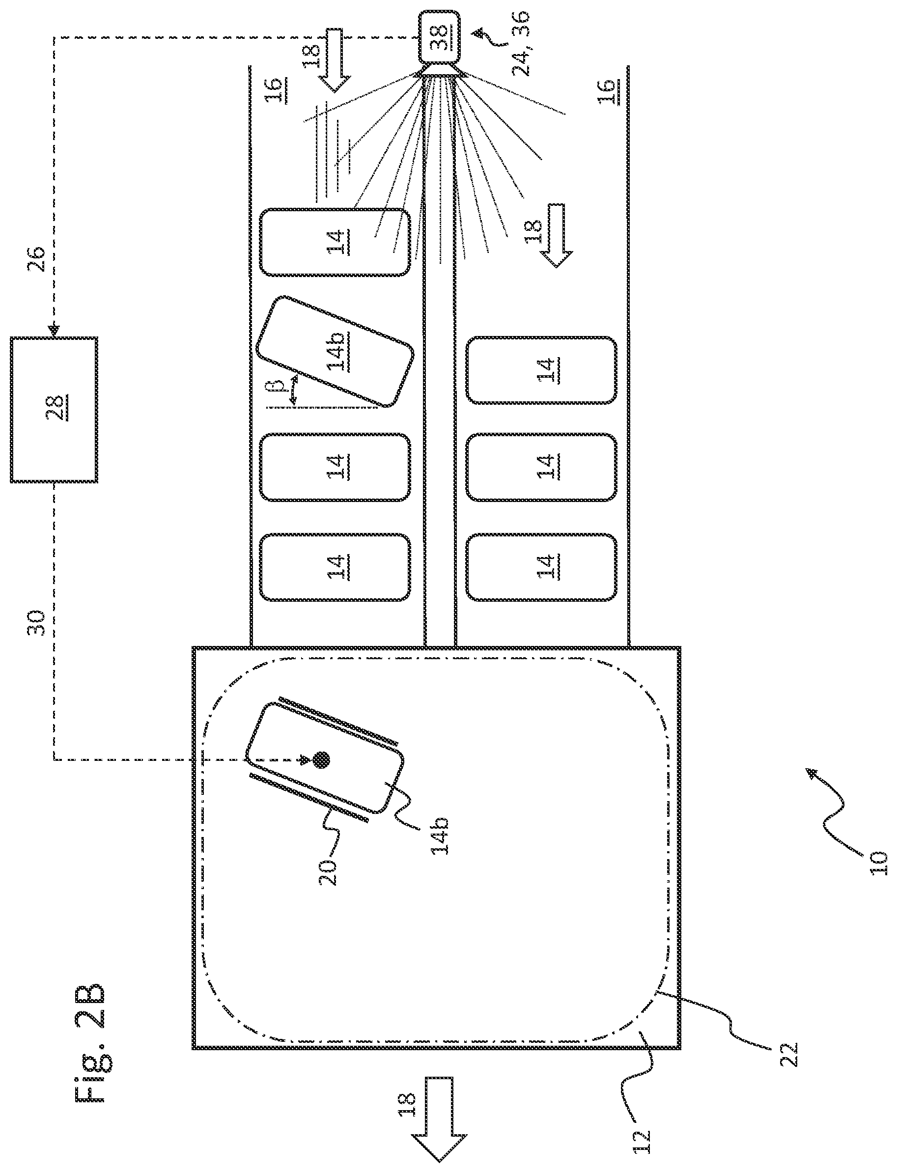 Patent US11772902 Figure 4 – Device and method for the treatment and/or handling of piece goods moved in at least one row