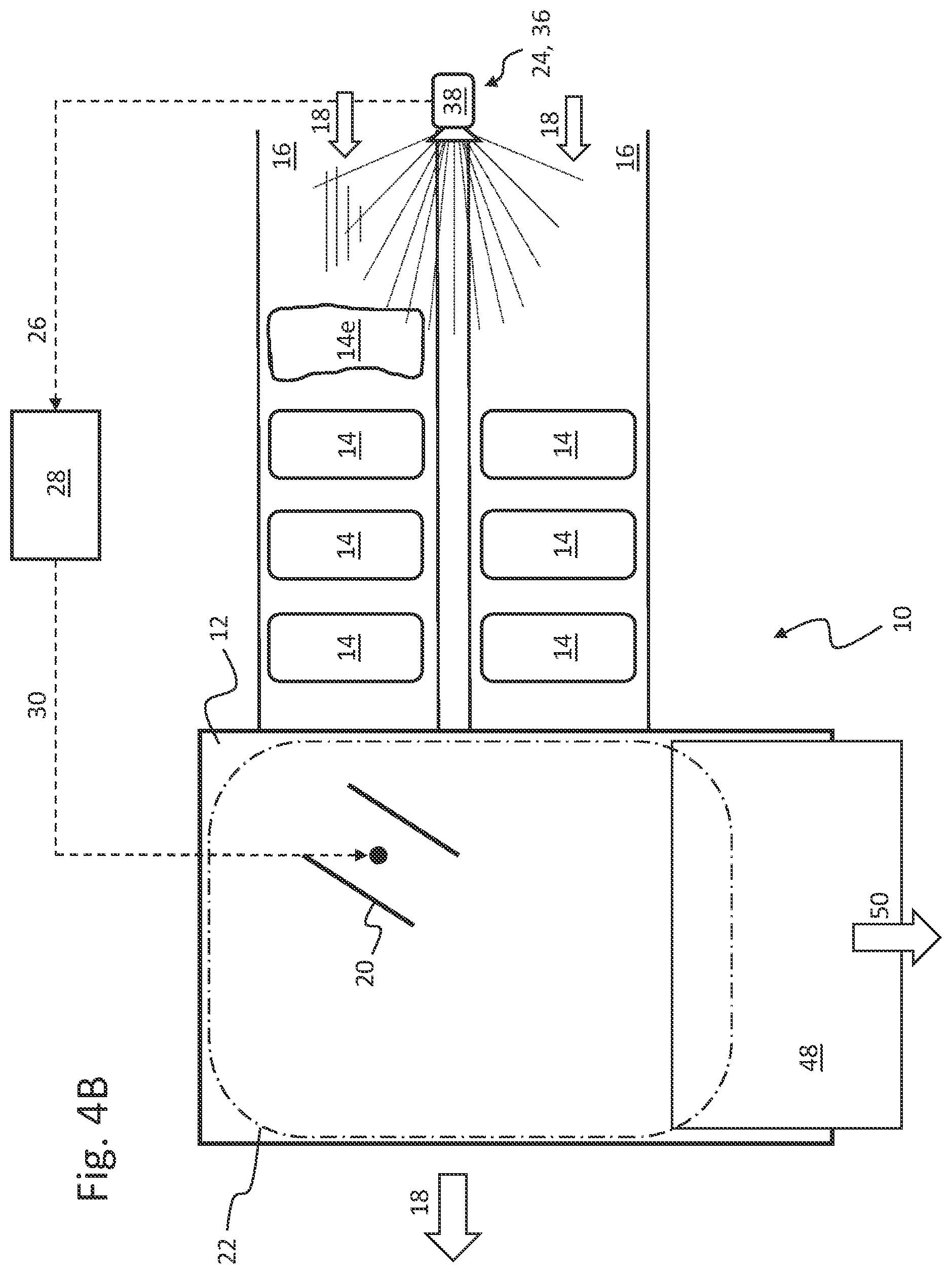Patent US11772902 Figure 7 – Device and method for the treatment and/or handling of piece goods moved in at least one row