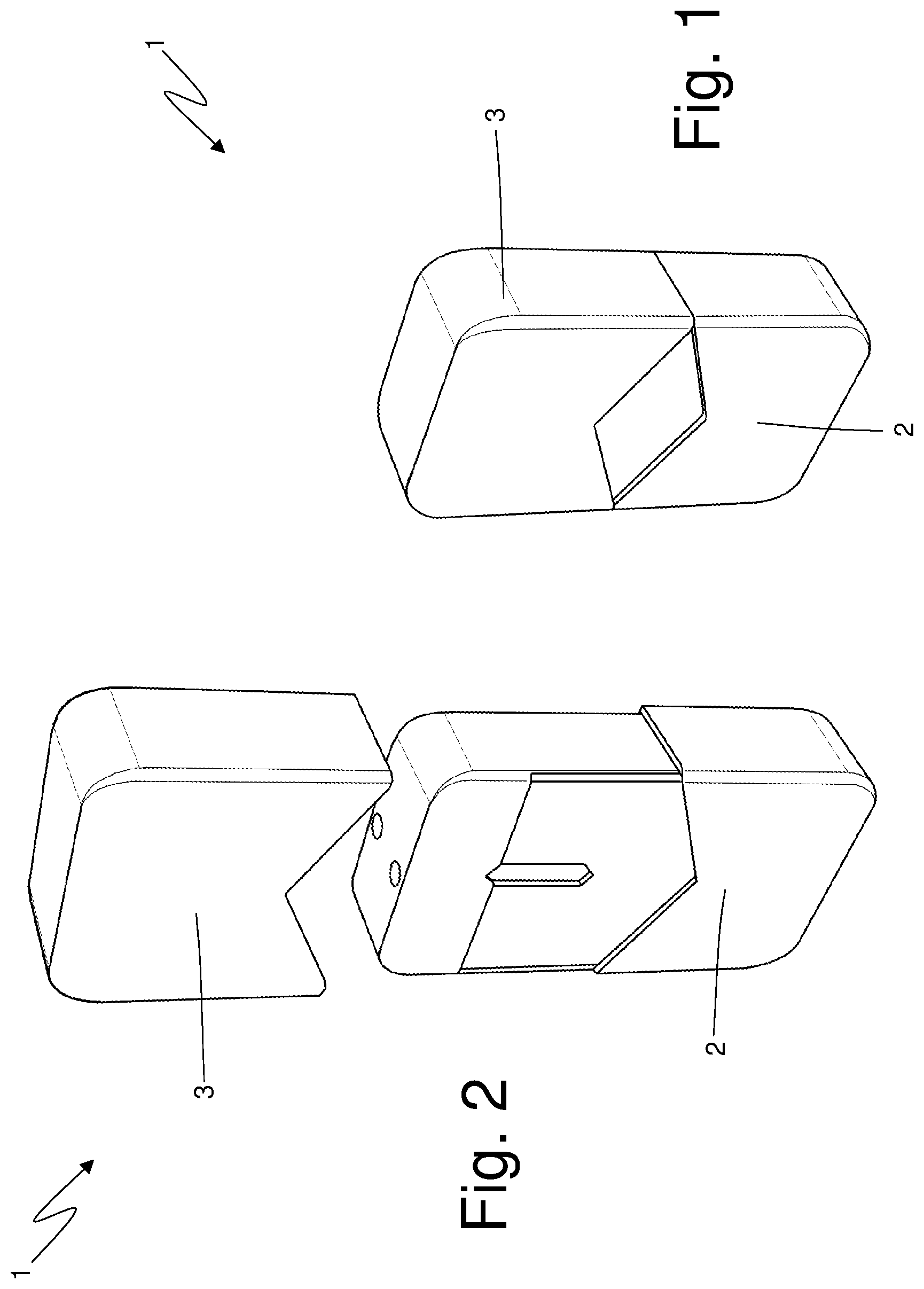 Patent US11772907 Figure 1 – Transport system for an at least partially complete cartridge, in particular for an electronic cigarette