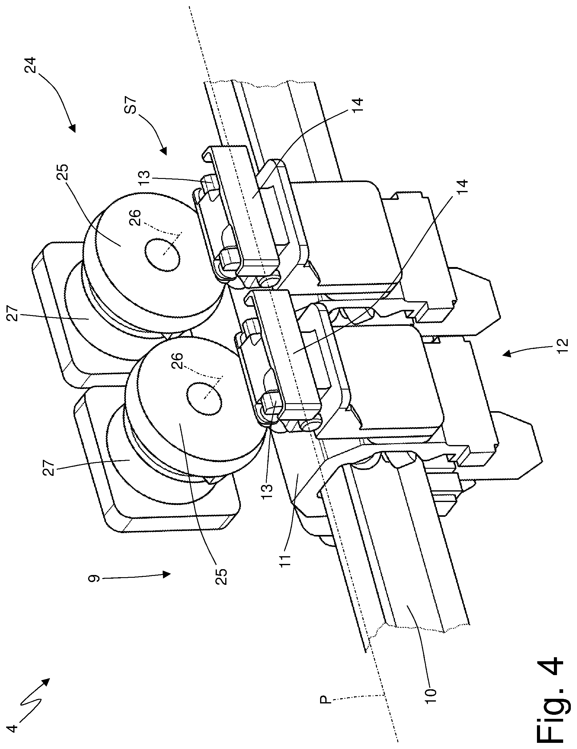 Patent US11772907 Figure 3 – Transport system for an at least partially complete cartridge, in particular for an electronic cigarette