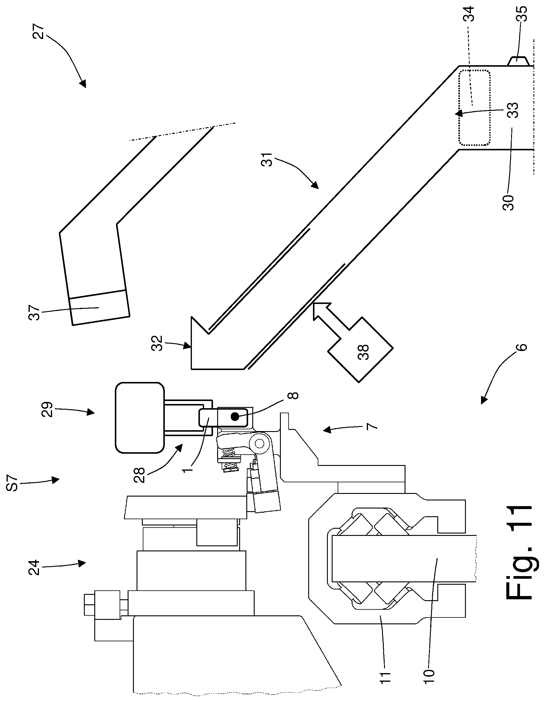 Patent US11772907 Figure 10 – Transport system for an at least partially complete cartridge, in particular for an electronic cigarette