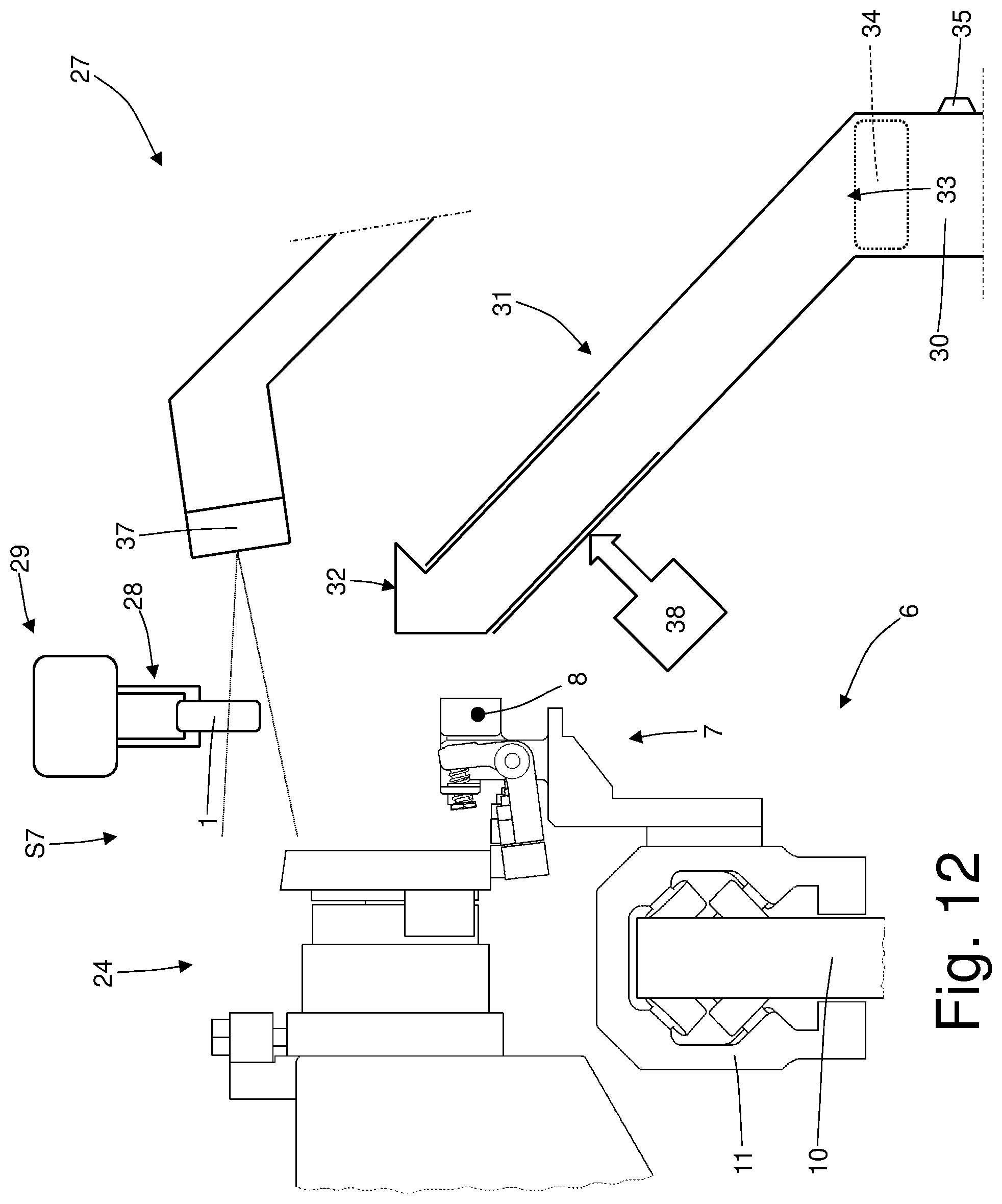 Patent US11772907 Figure 11 – Transport system for an at least partially complete cartridge, in particular for an electronic cigarette