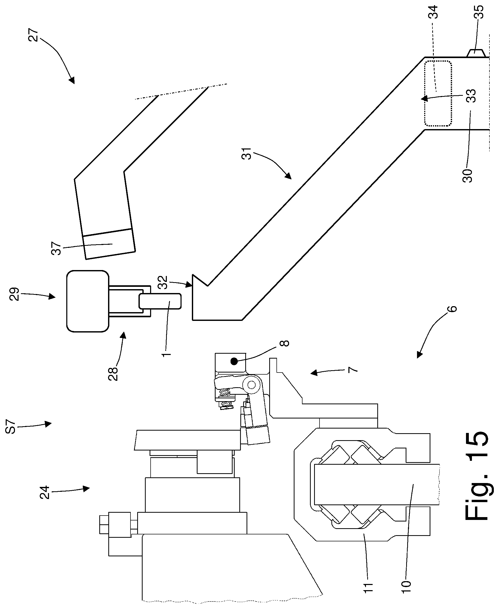 Patent US11772907 Figure 14 – Transport system for an at least partially complete cartridge, in particular for an electronic cigarette