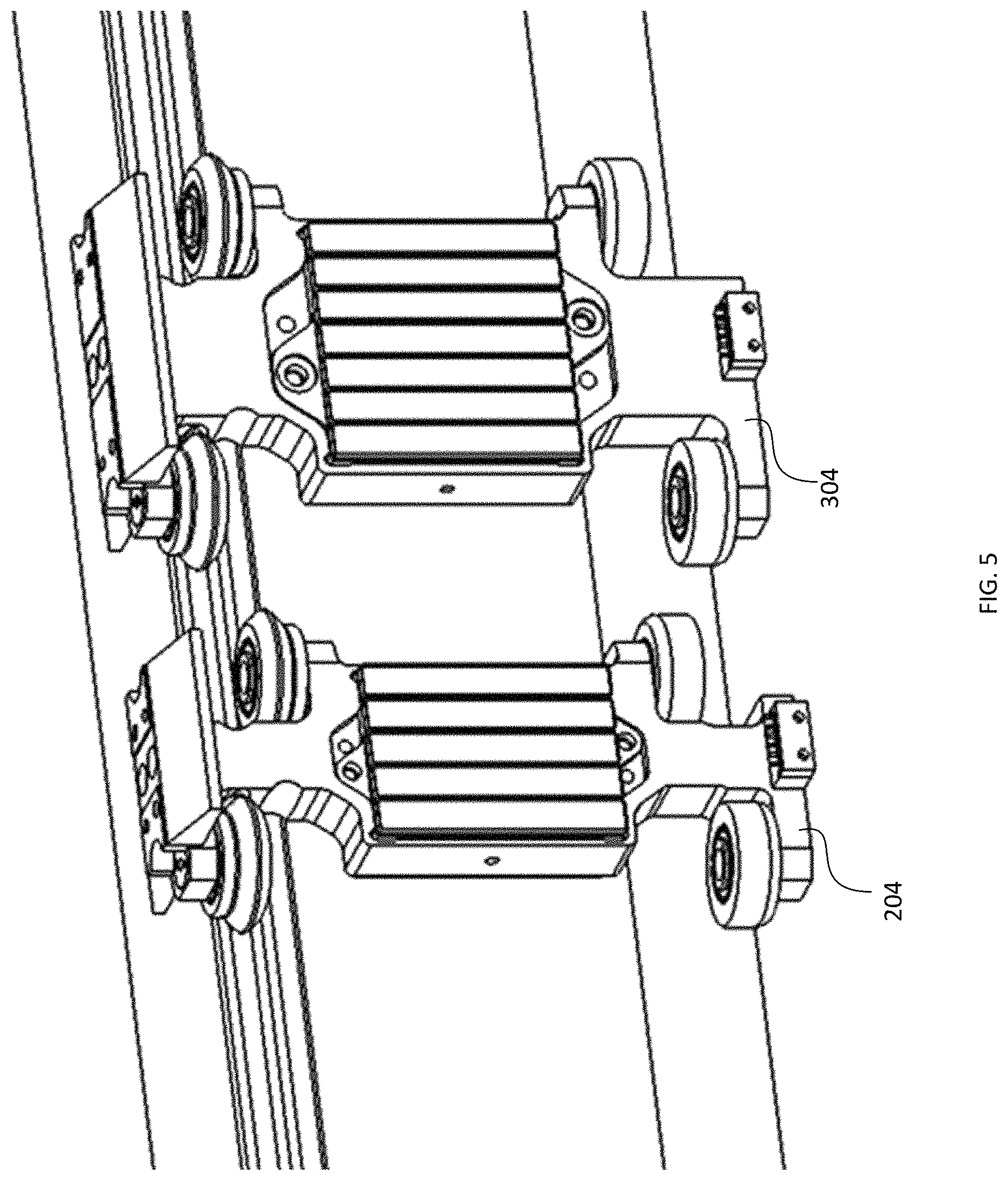 Patent US11772909 Figure 4 – Linear motor conveyor system and moving elements therefor providing a reduced tooling pitch