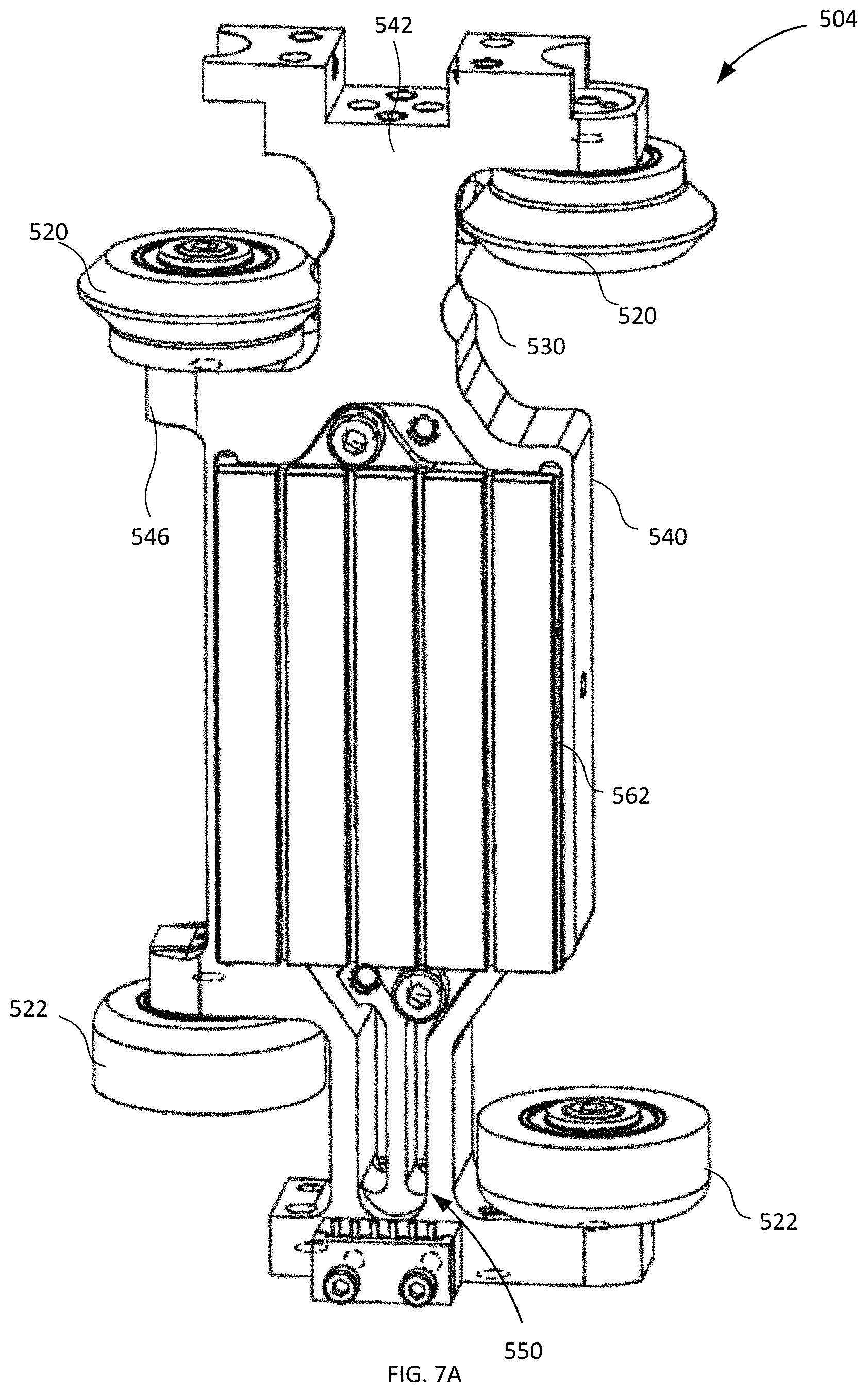 Patent US11772909 Figure 6 – Linear motor conveyor system and moving elements therefor providing a reduced tooling pitch