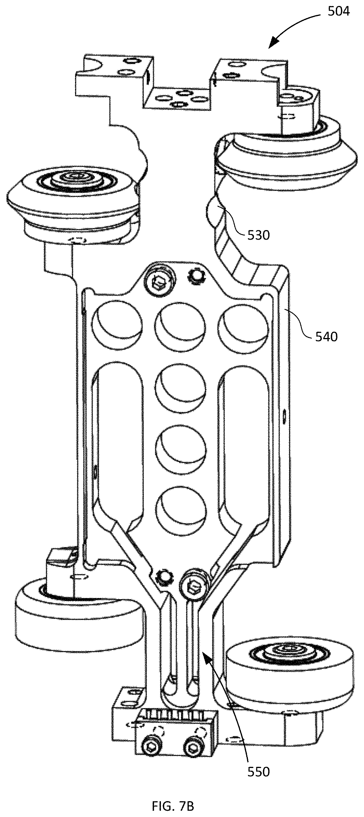 Patent US11772909 Figure 7 – Linear motor conveyor system and moving elements therefor providing a reduced tooling pitch