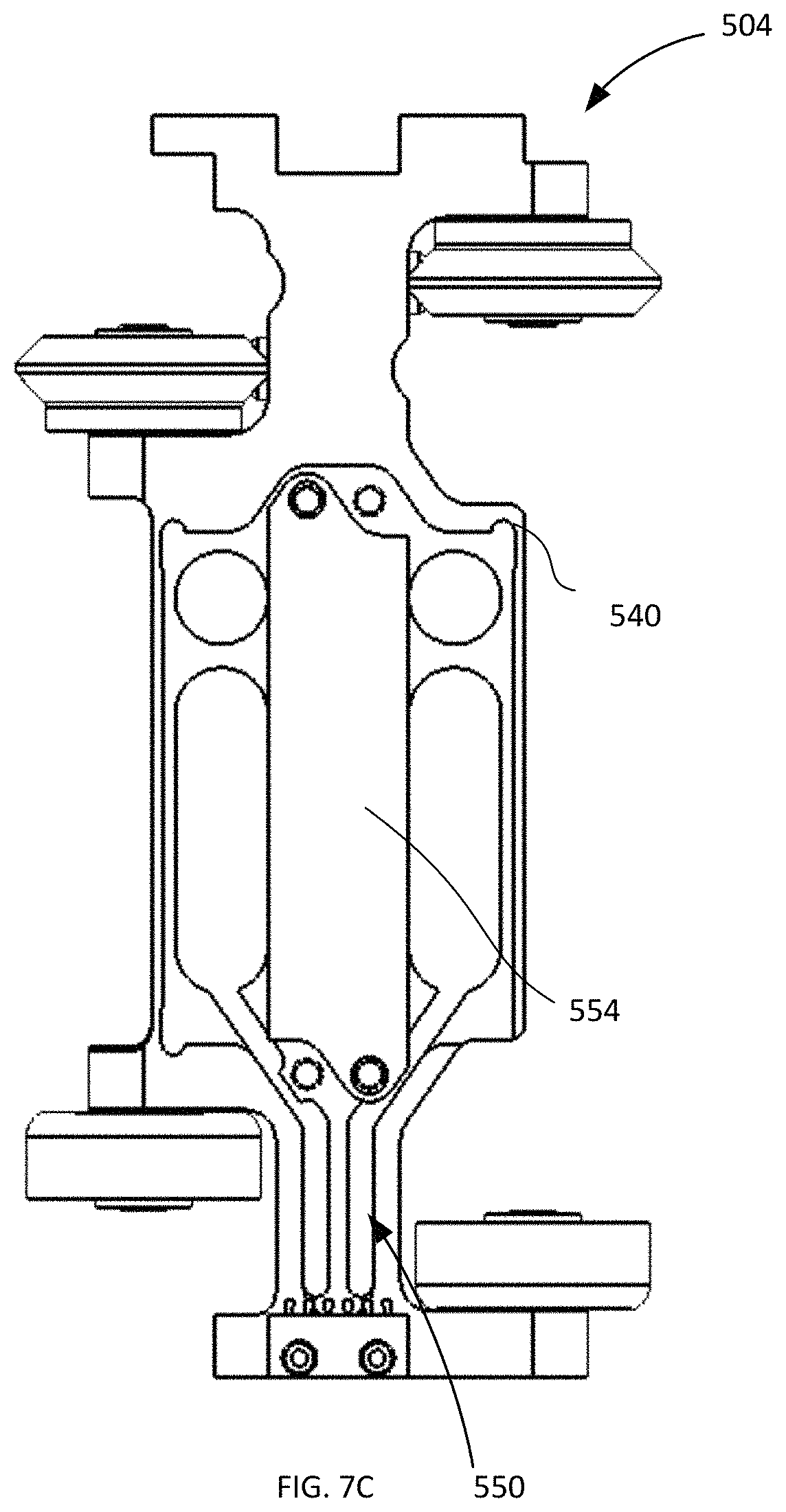 Patent US11772909 Figure 8 – Linear motor conveyor system and moving elements therefor providing a reduced tooling pitch