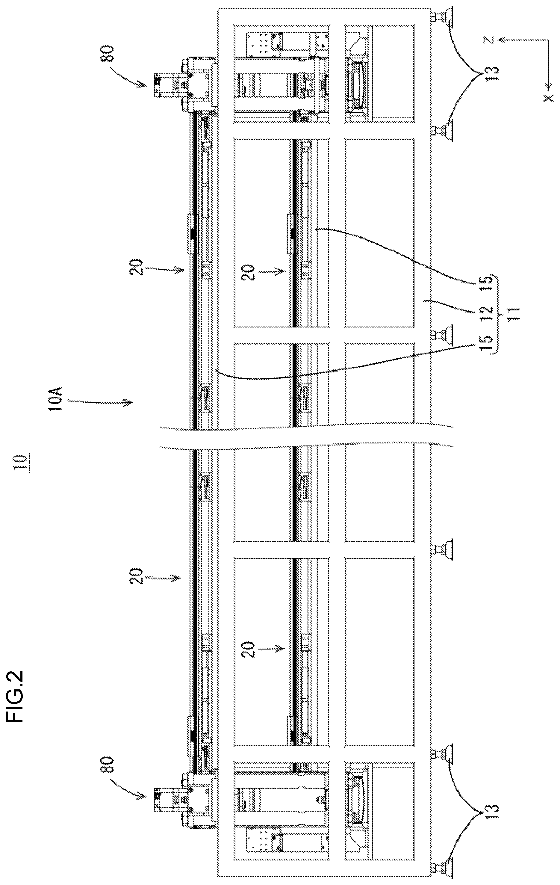 Patent US11772910 Figure 2 – Linear conveyor