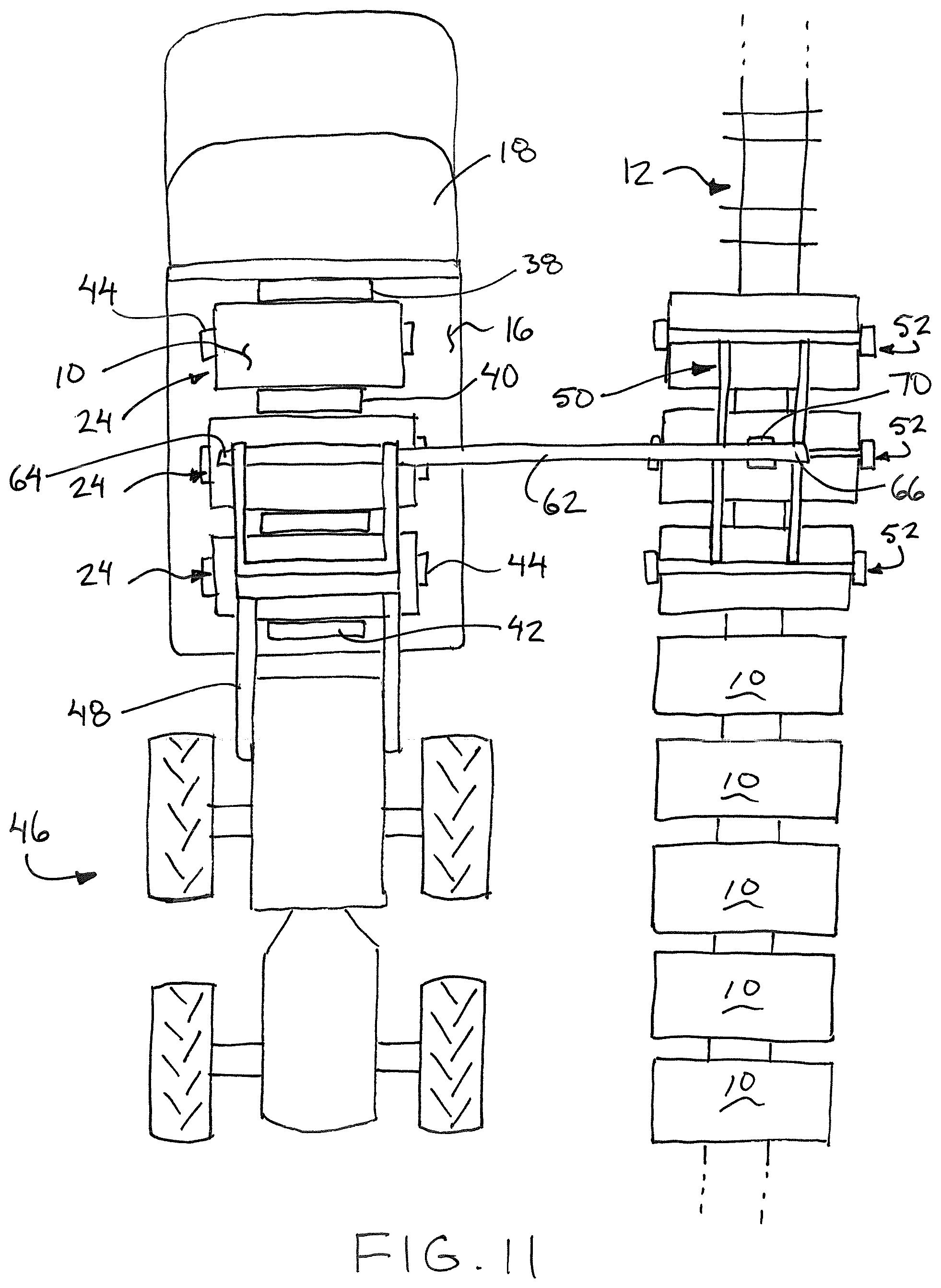 Patent US11772913 Figure 5 – Solar panel handling and installation method