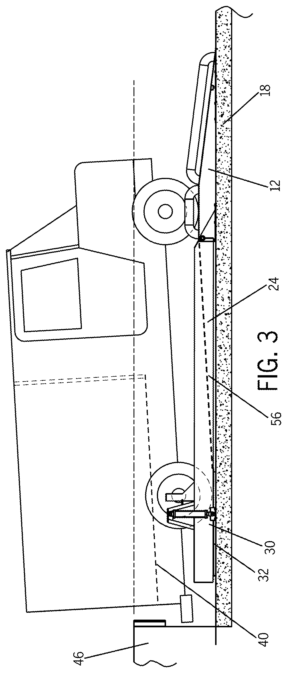 Patent US11772915 Figure 2 – Hydraulically-powered vehicle leveler